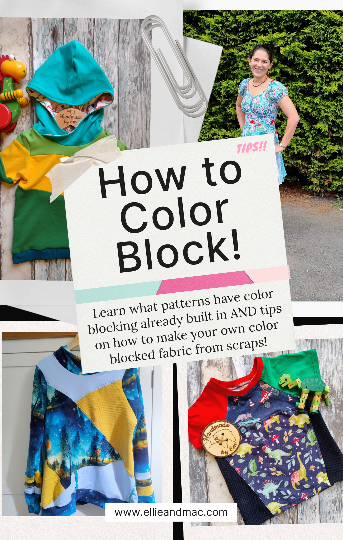 How to Colour Block With Scraps - Color Blocking Sewing Patterns and Tips!