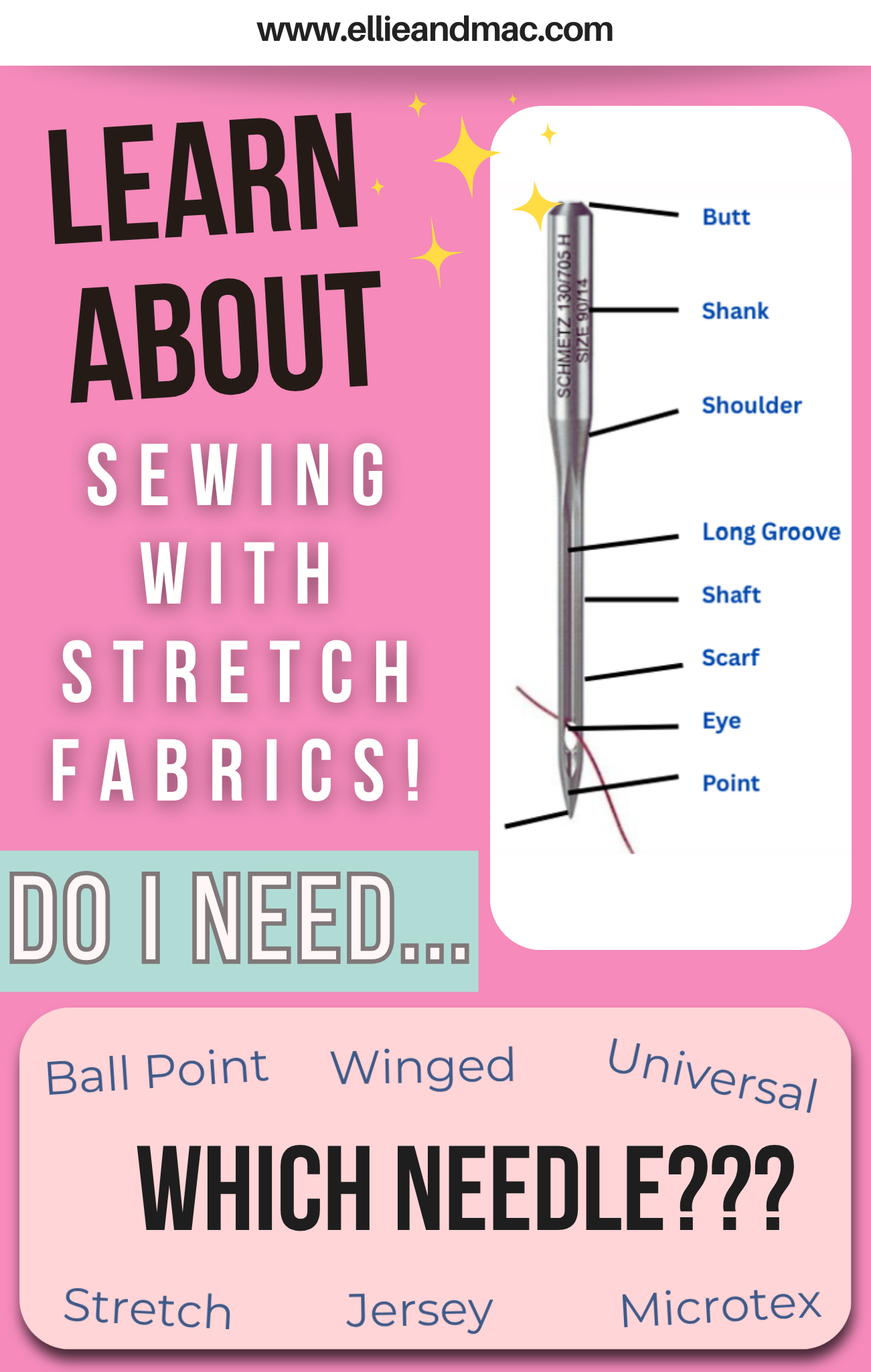 Sewing With Stretch Fabrics, Should I Change My Needle to a Ballpoint?