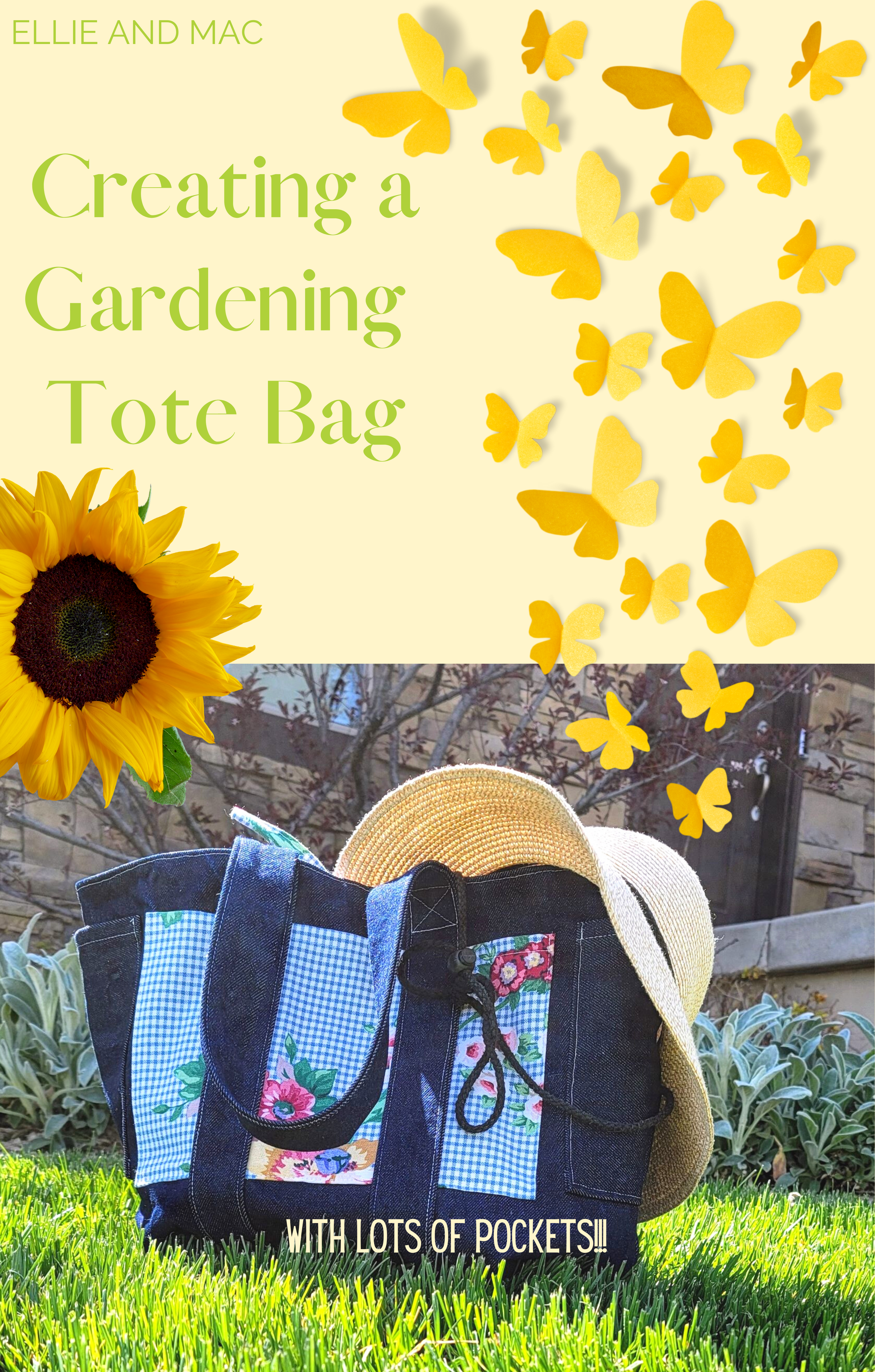 Creating a Gardening Tote Bag (with lots of pockets!)