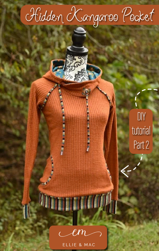 Hidden Kangaroo Pocket Hack Part 2: sewing the pieces together