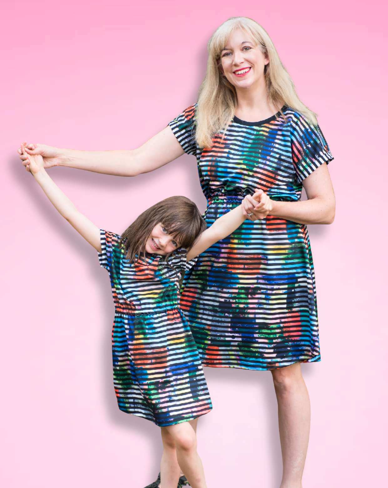 Essential Dolman Dress Sewing Pattern Bundle (Adult & Kids)