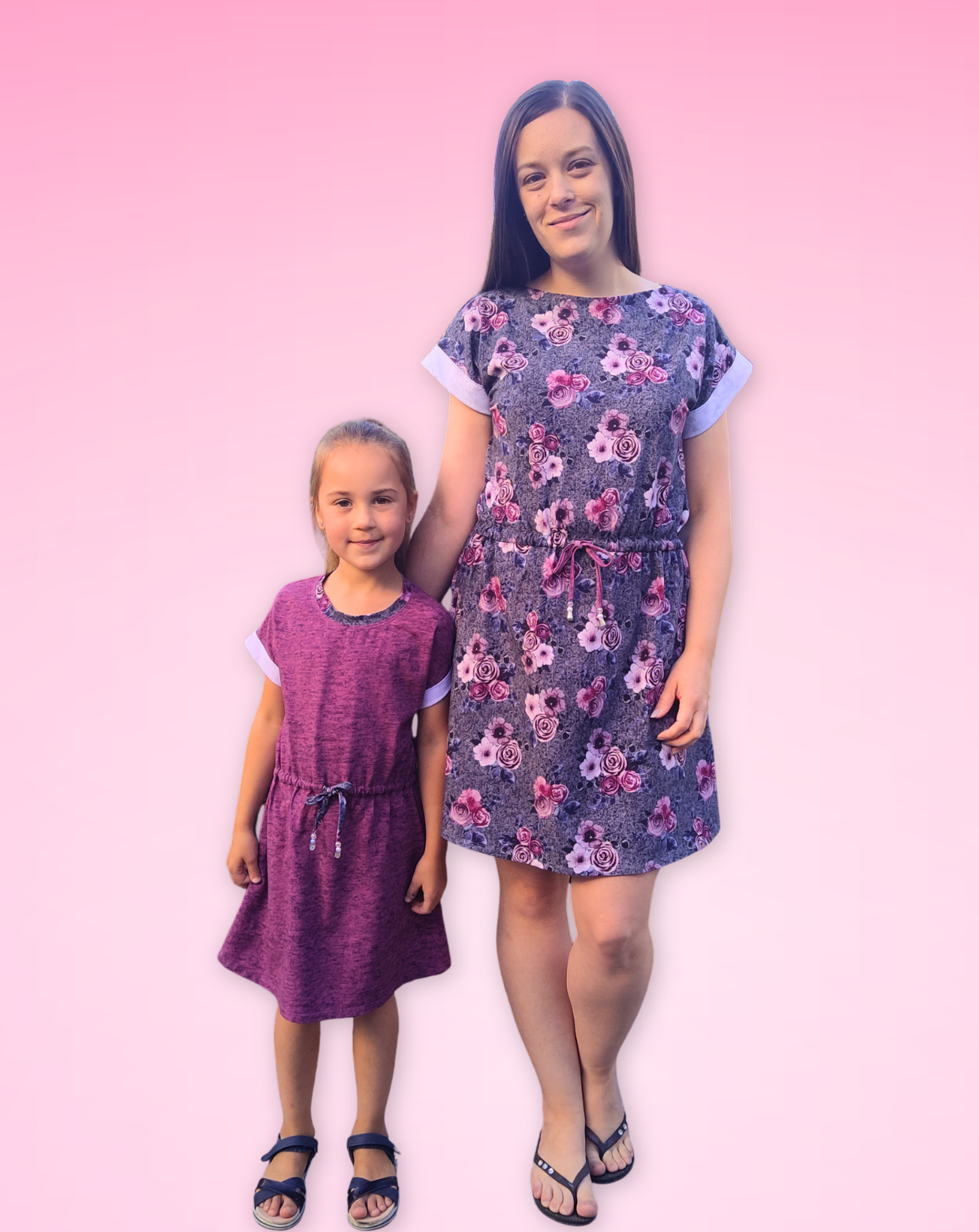Essential Dolman Dress Sewing Pattern Bundle (Adult & Kids)