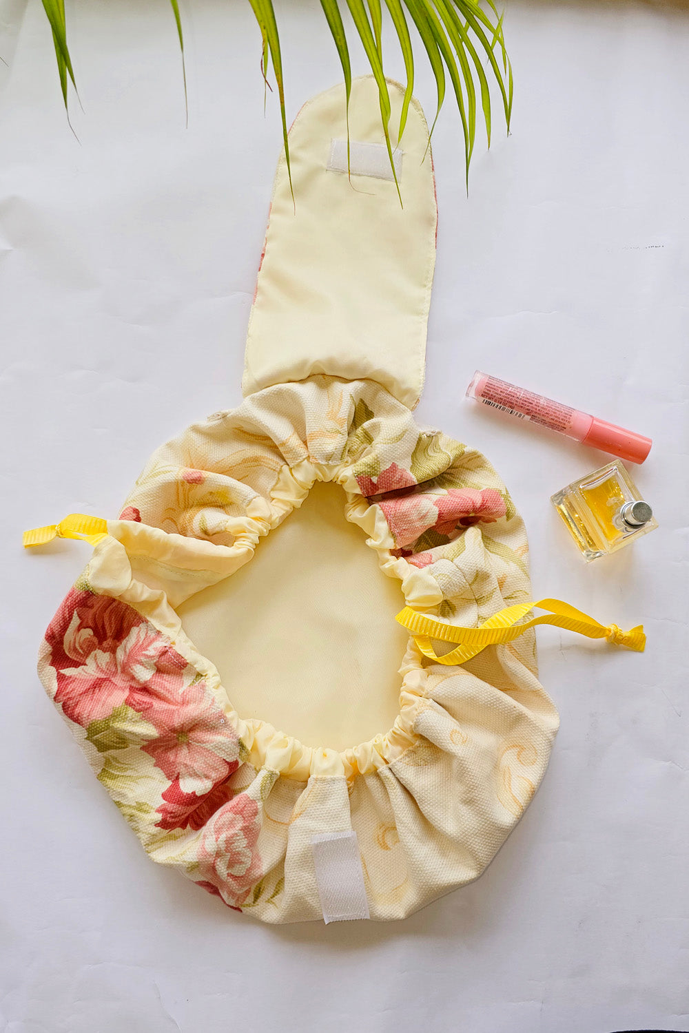Yellow Moon Drawstring Bag Sewing Pattern for Makeup, Toys, Snacks, Traveling, Crafts and More.