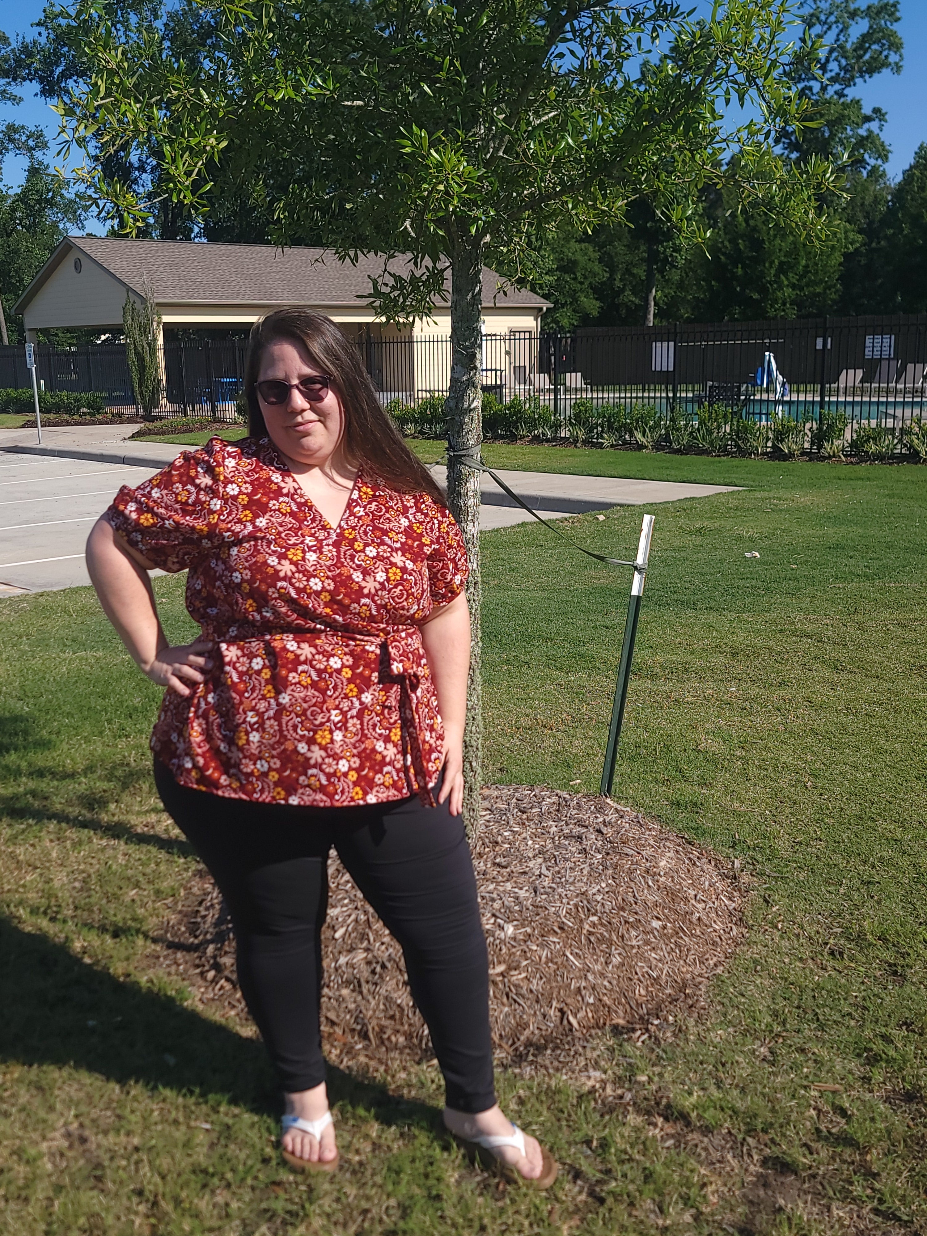 Leonie Woven Wrap Top and Dress Pattern