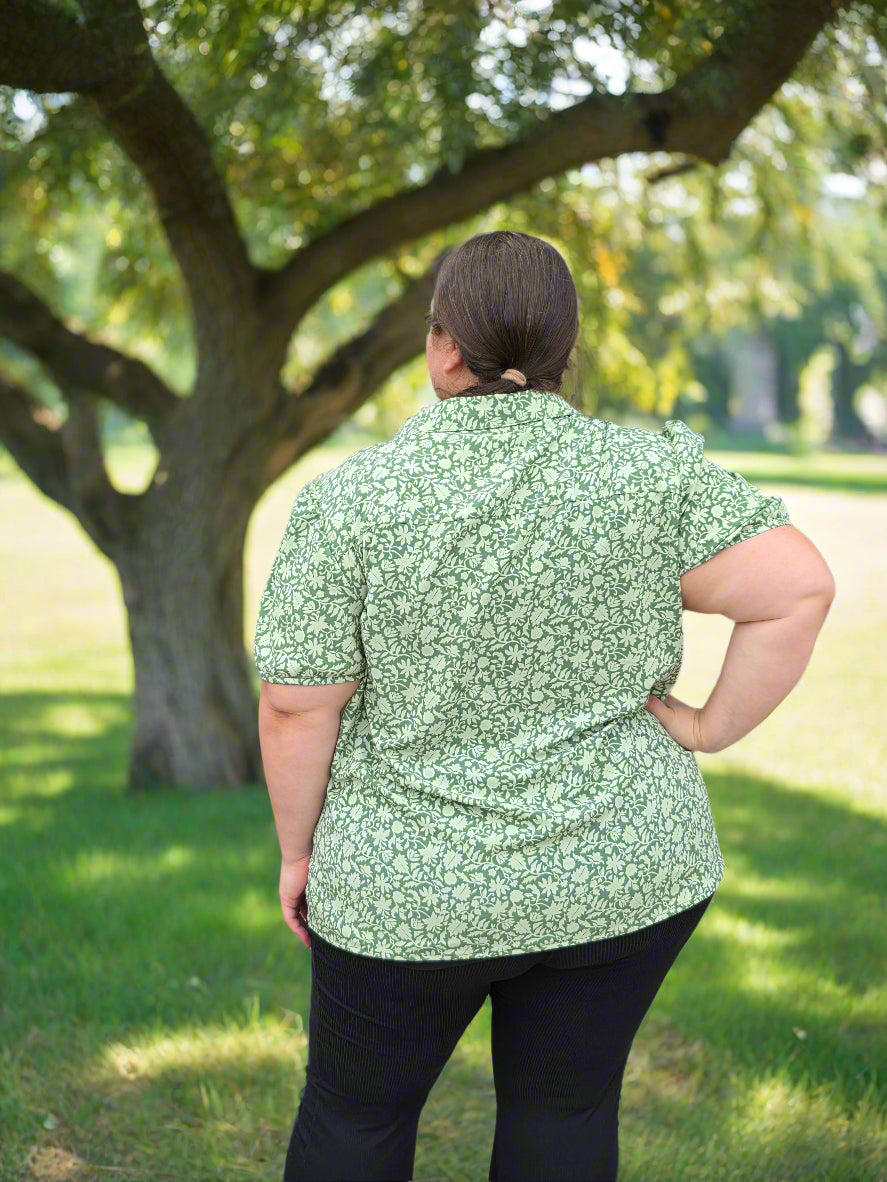 Gisella Oversized Puff-Sleeve Shirt and Dress Pattern