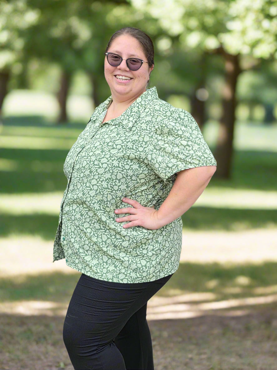 Gisella Oversized Puff-Sleeve Shirt and Dress Pattern
