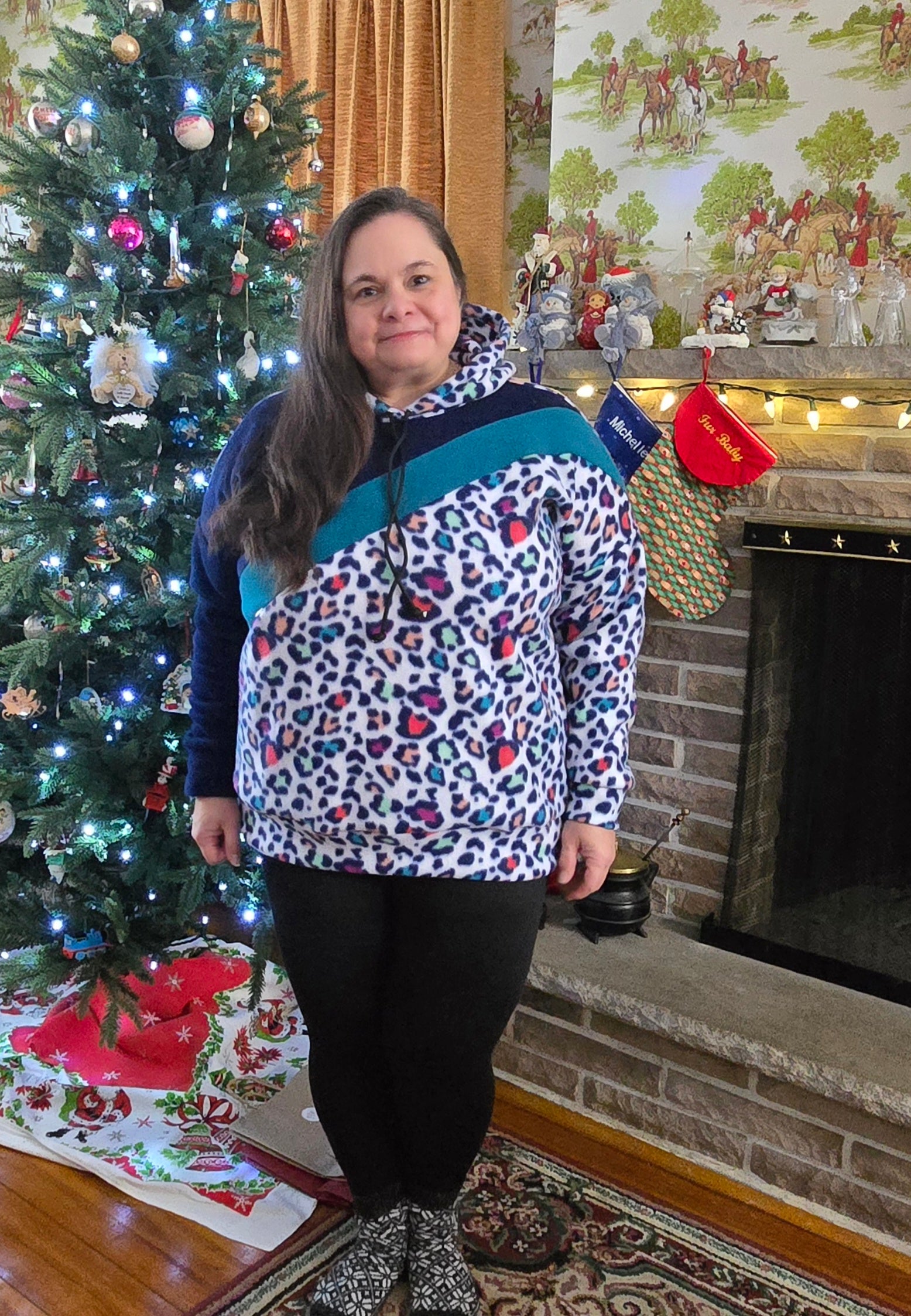 Sage Diagonal Color-Block Sweatshirt Sewing Pattern