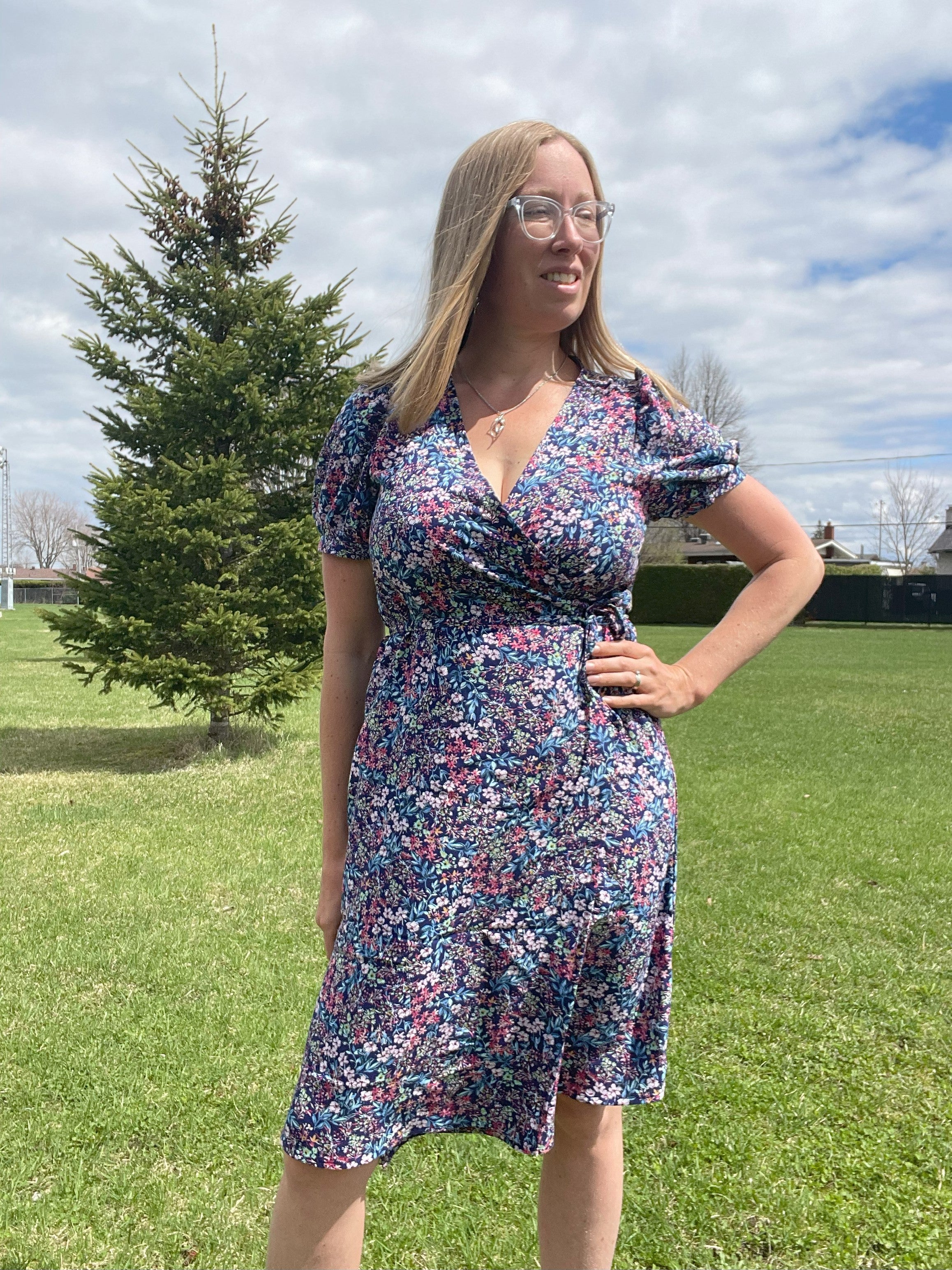 Leonie Woven Wrap Top and Dress Sewing Pattern