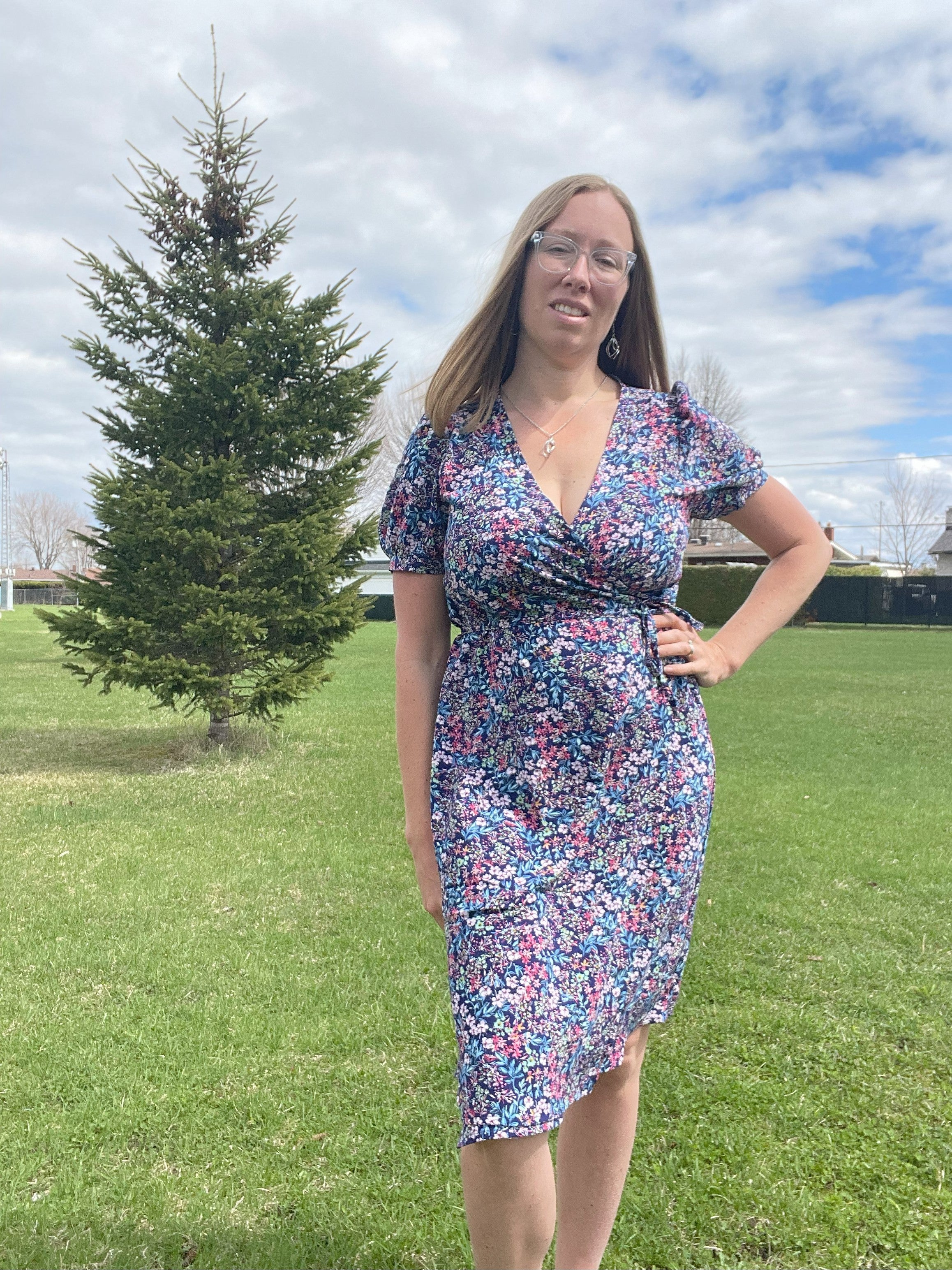 Leonie Woven Wrap Top and Dress Sewing Pattern