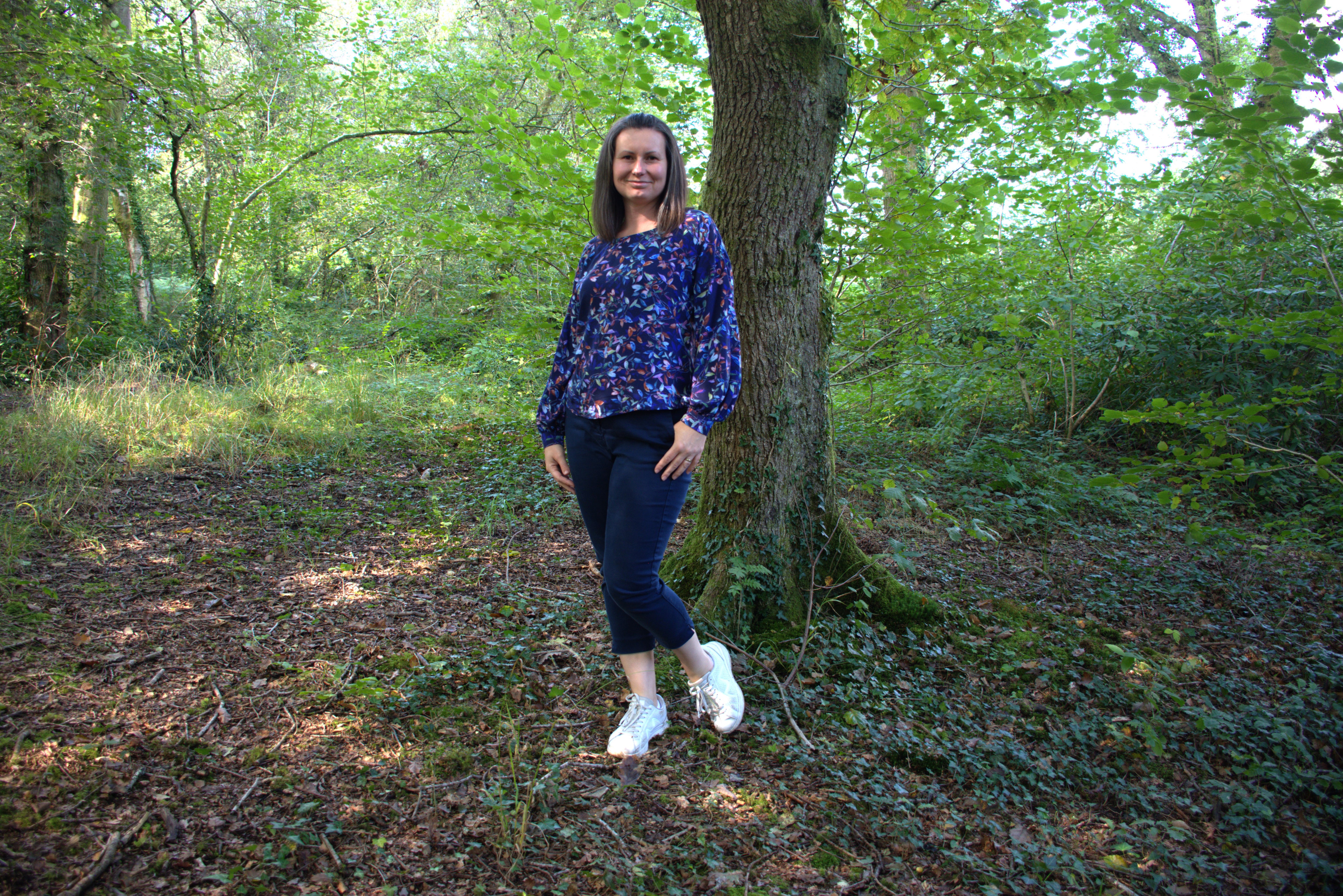 Brandy Balloon Sleeve PDF Sewing Pattern | Beginner-Friendly Woven Dolman Top
