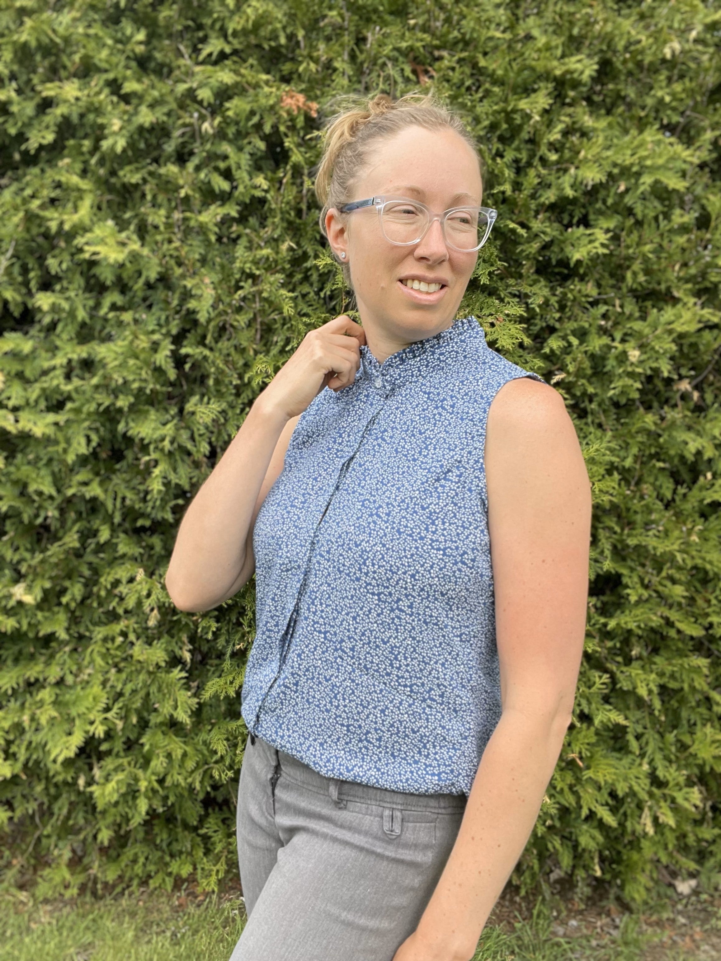 Beverly Button Down Blouse Sewing Pattern