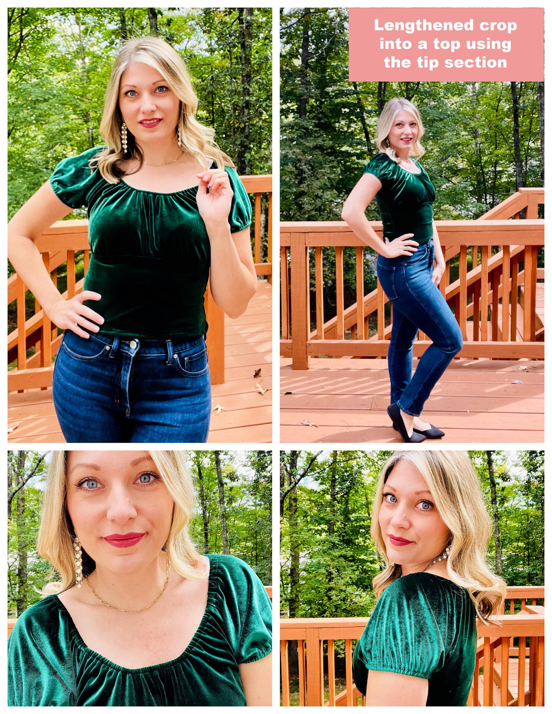 Lakeisha Cottage Crop Top, Peplum & Dress Pattern