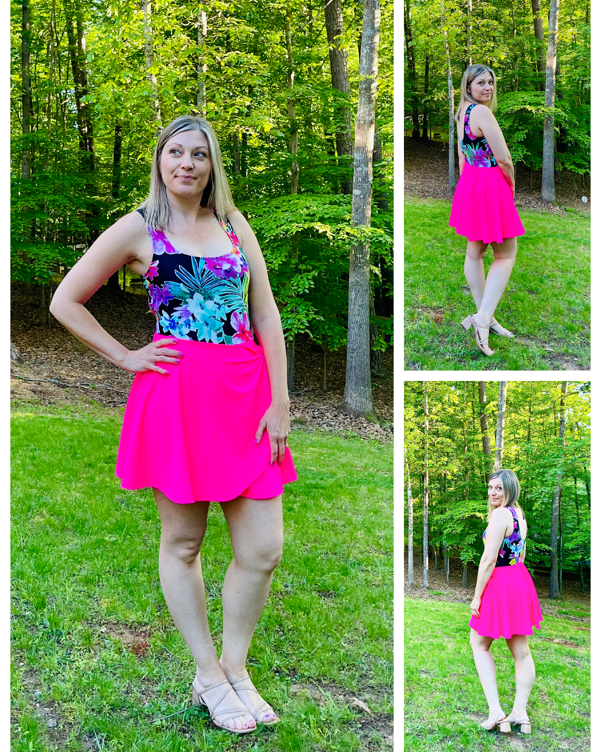 Candi Square Neck Swim Dress Sewing Pattern