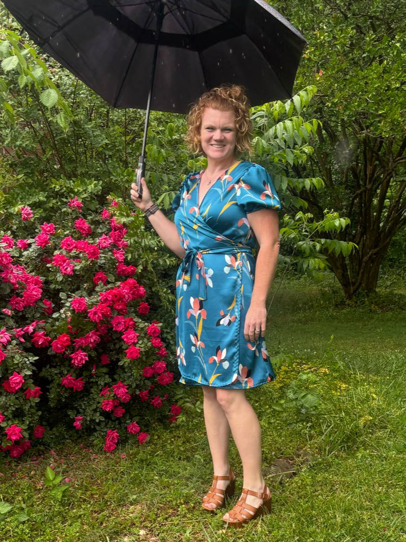 Leonie Woven Wrap Top and Dress Sewing Pattern