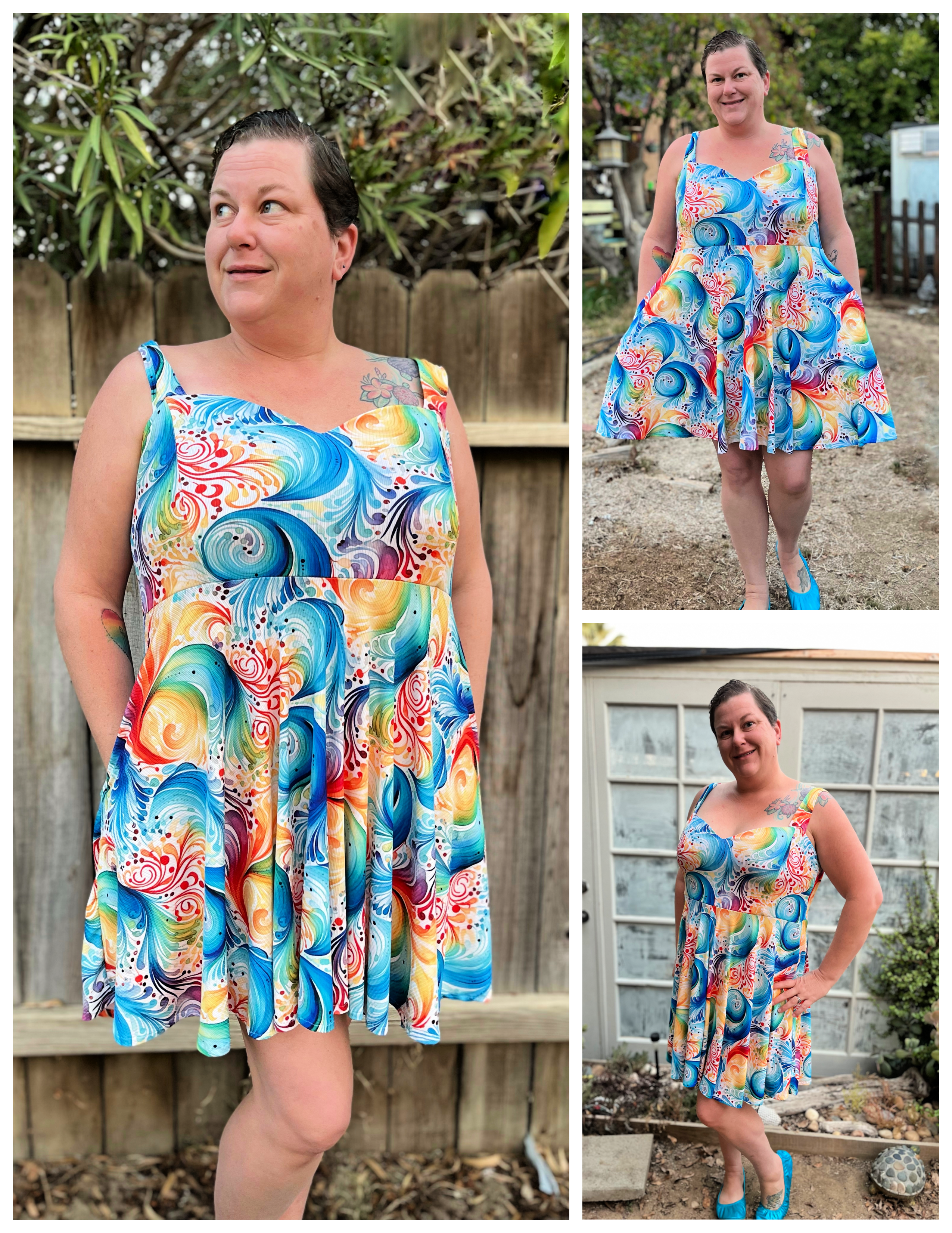 Nyeca Sweetheart Shirt, Peplum and Dress Sewing Pattern