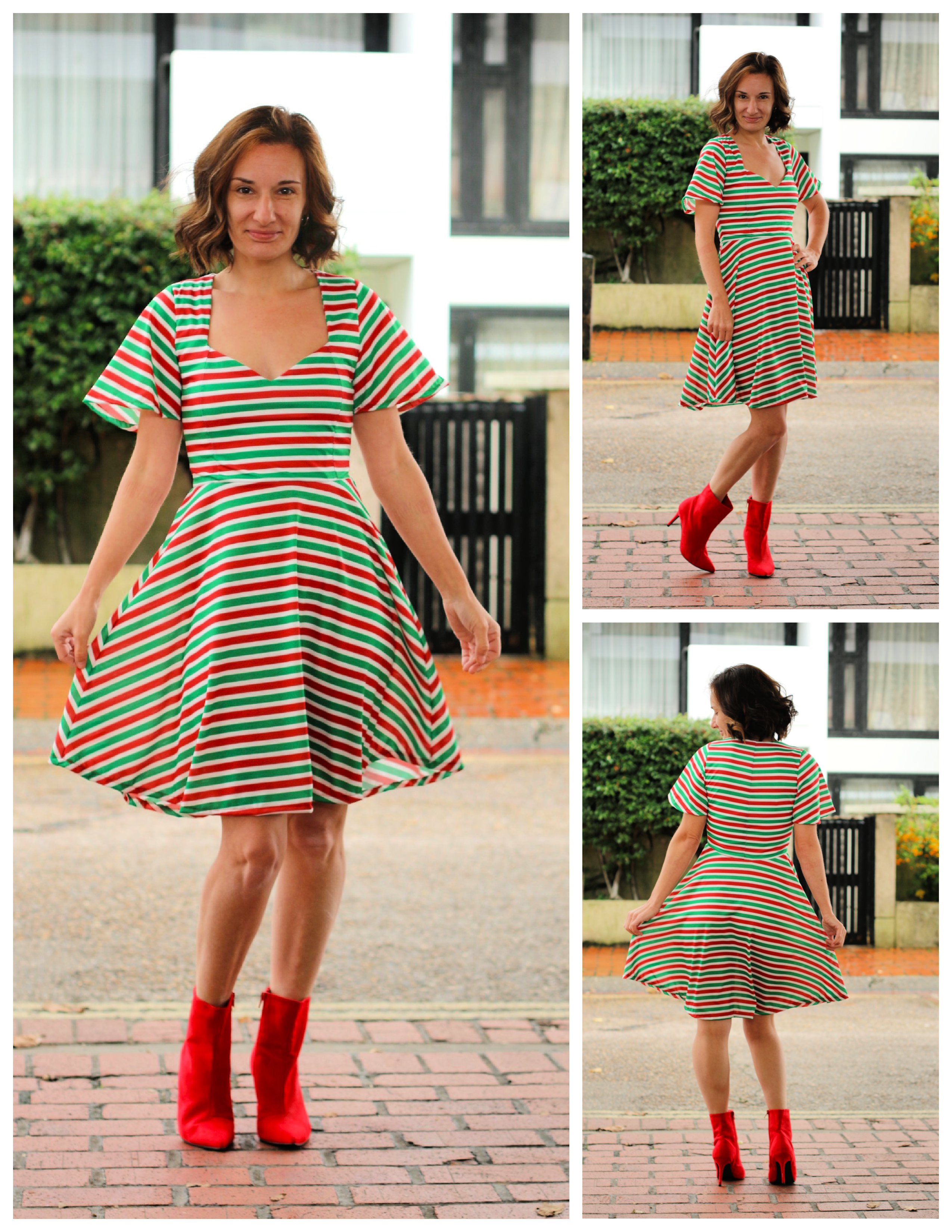 Nyeca Sweetheart Shirt, Peplum and Dress Sewing Pattern