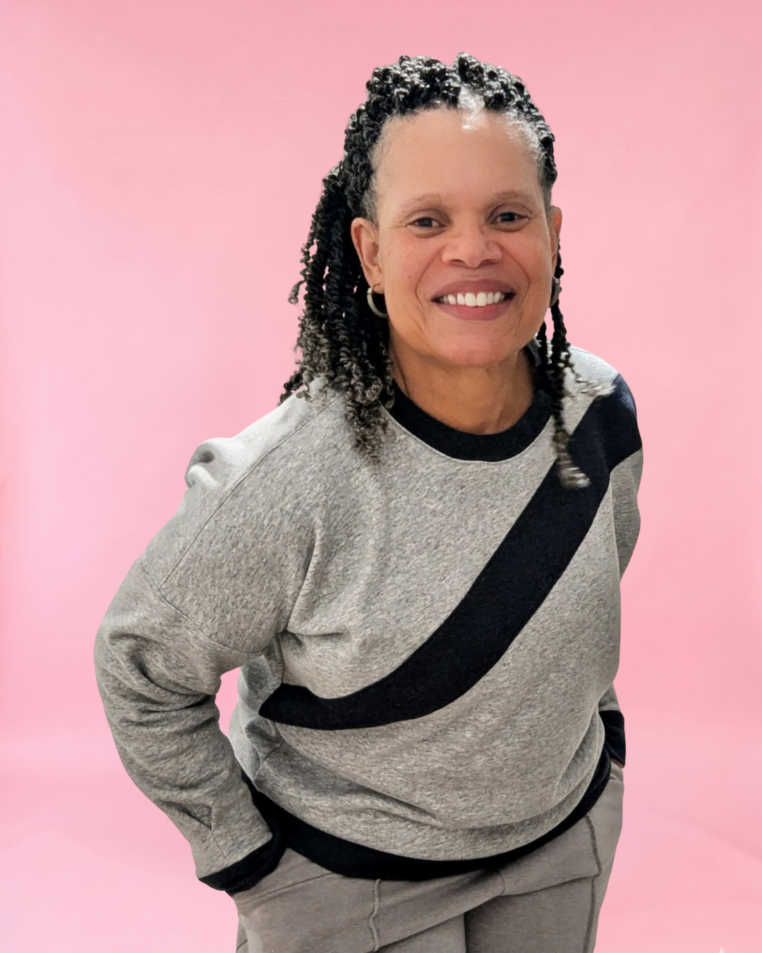 Sage Diagonal Color-Block Sweatshirt Sewing Pattern