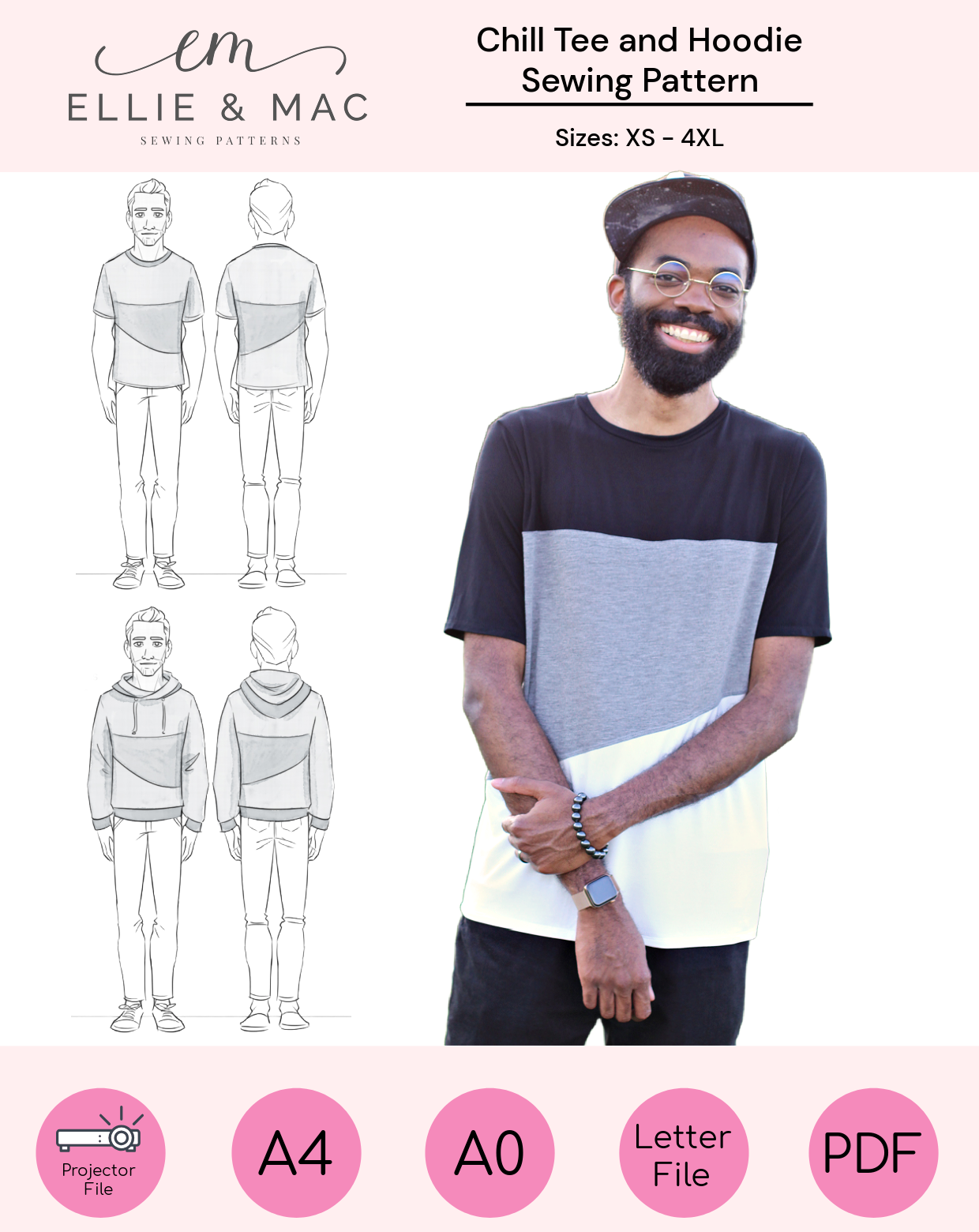Chill Tee & Hoodie Sewing Pattern