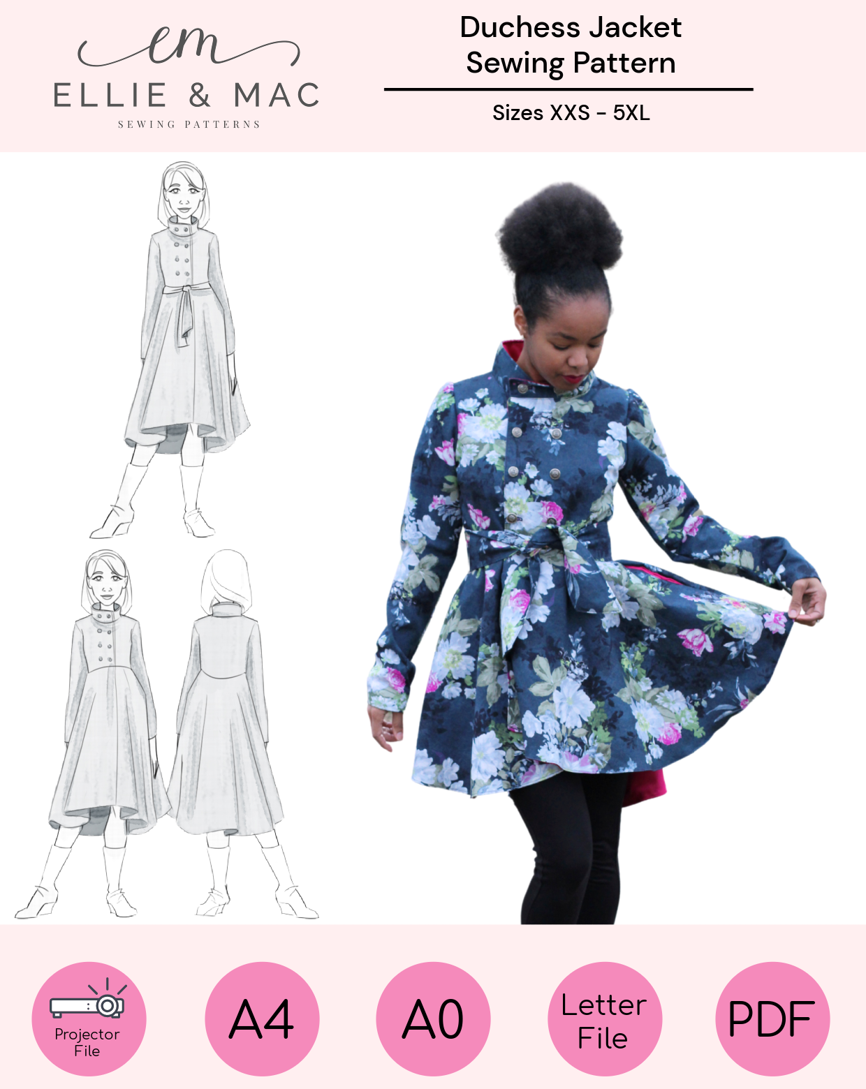Adult Warm & Cozy Outerwear Sewing Pattern Bundle