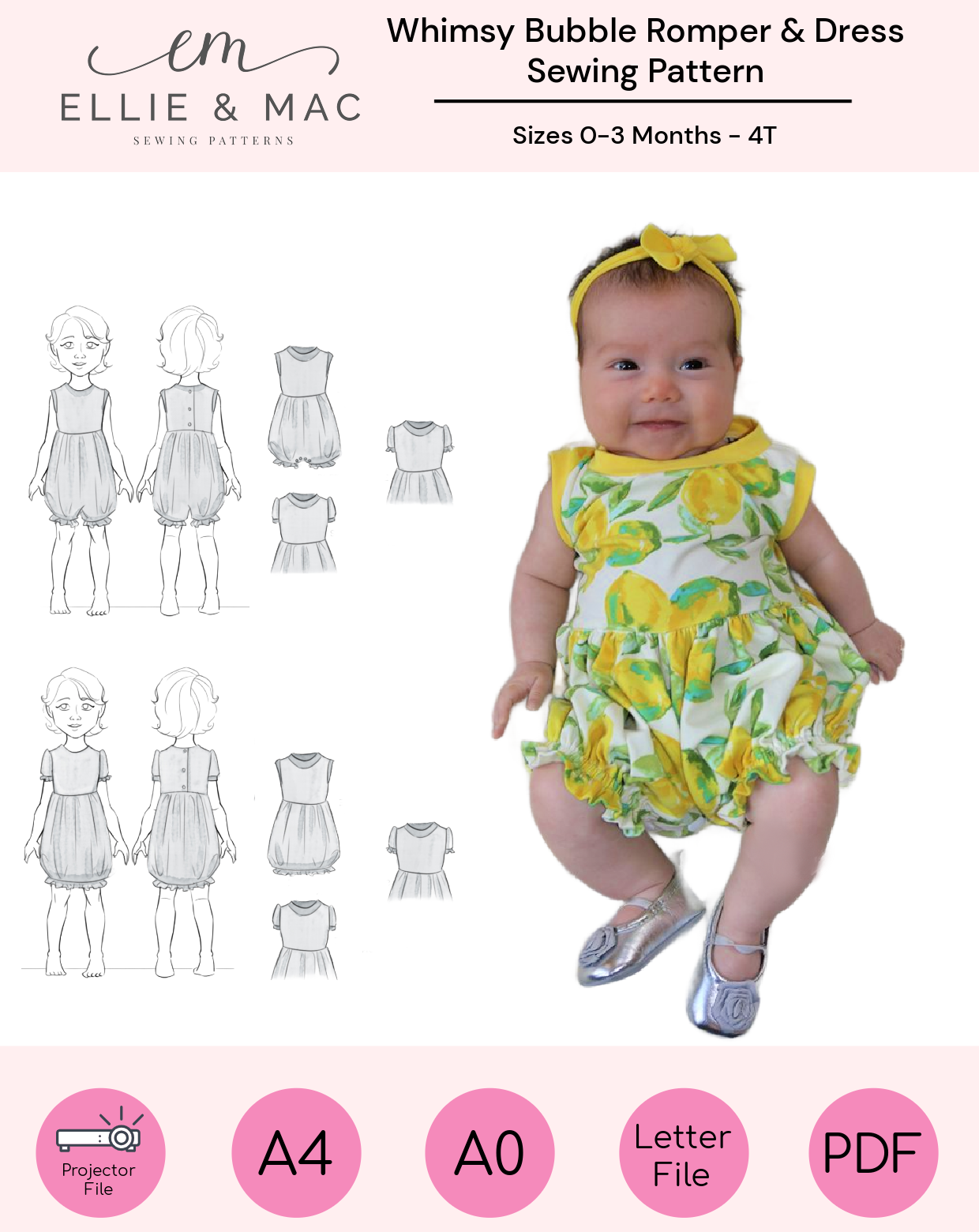 Whimsy Bubble Romper & Dress Pattern