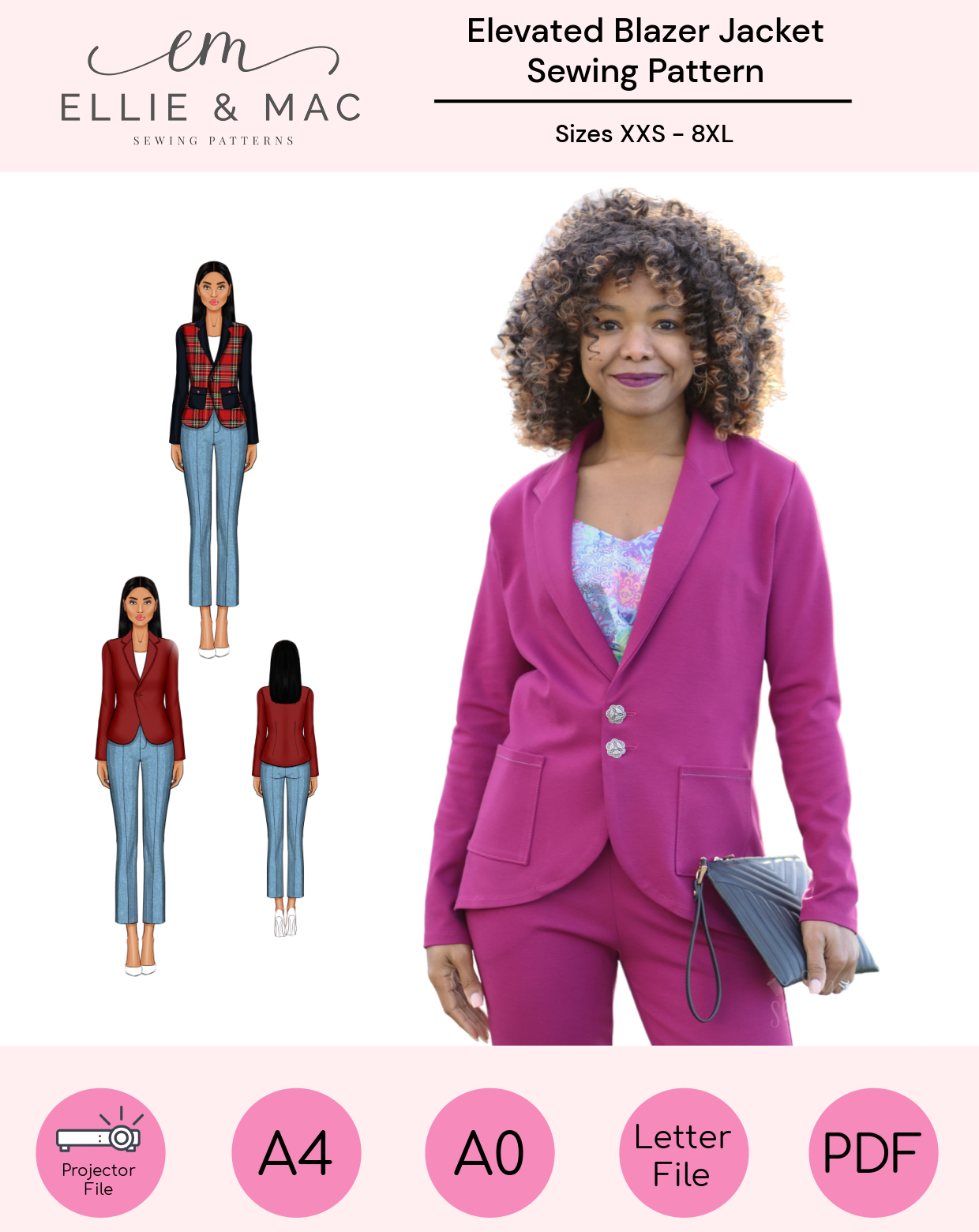The Elevated Blazer Jacket Sewing Pattern