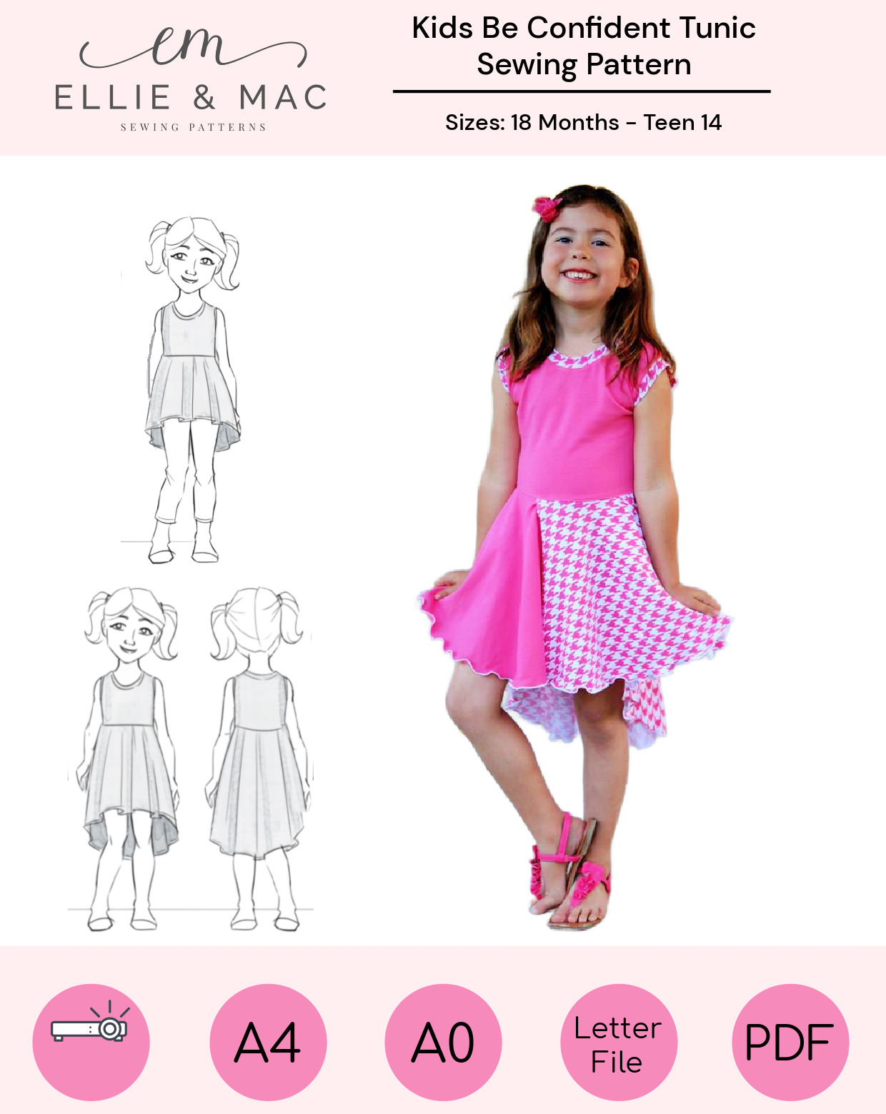 Kids Be Confident Tunic Pattern