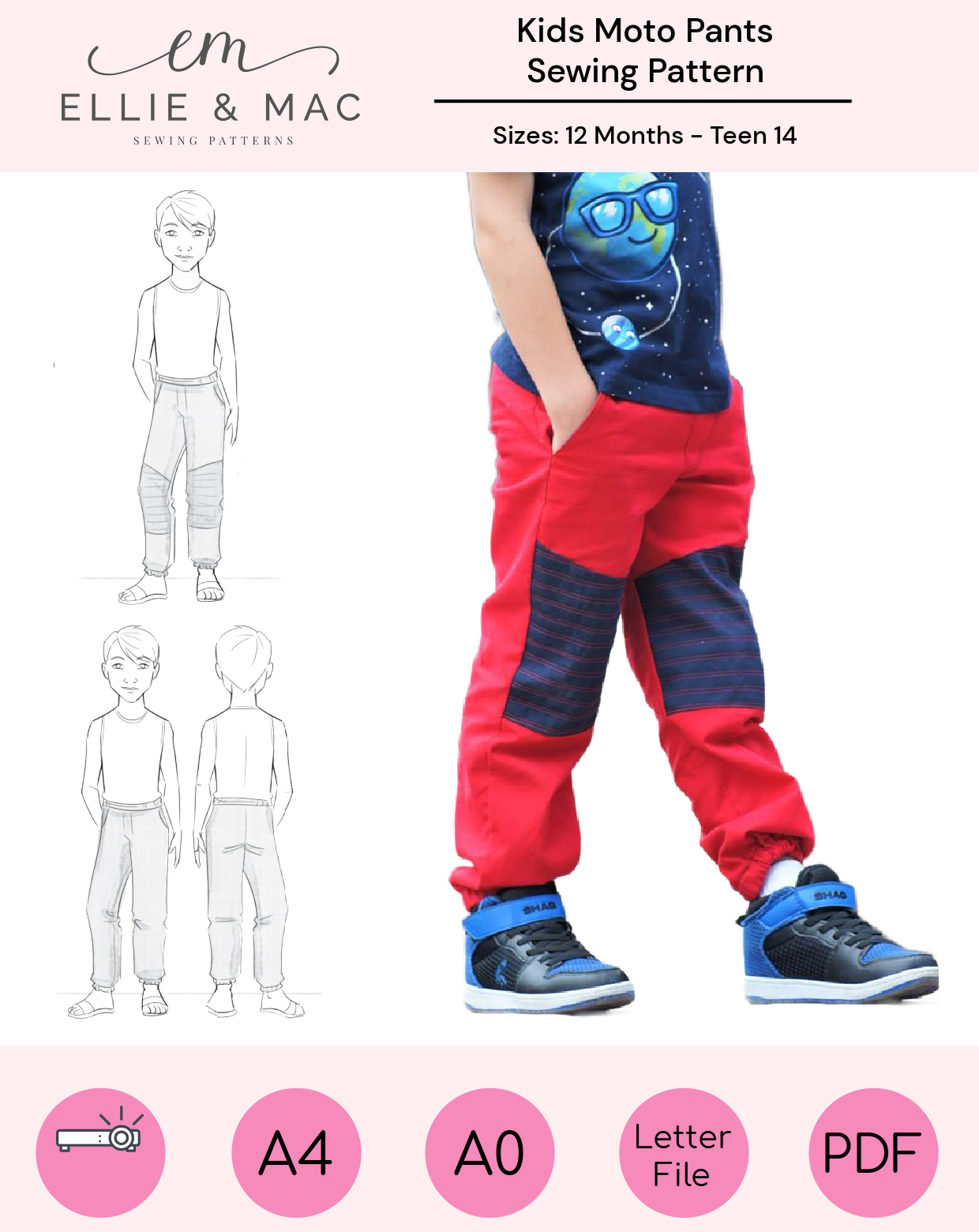 Moto Pants Pattern