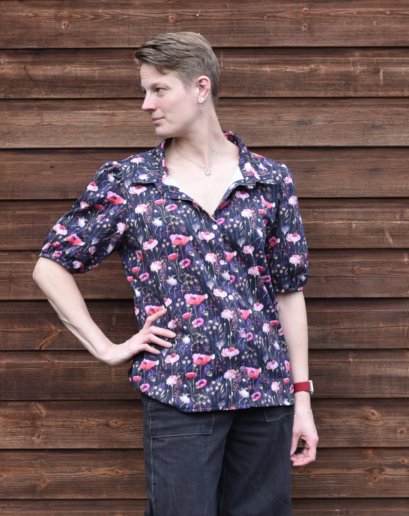 Gisella Oversized Puff-Sleeve Shirt and Dress Pattern