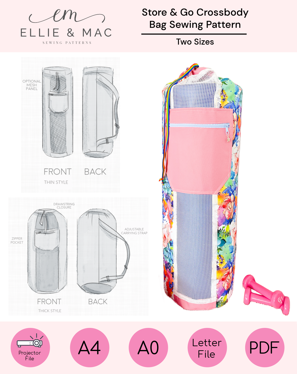 Store & Go Crossbody Bag Sewing Pattern