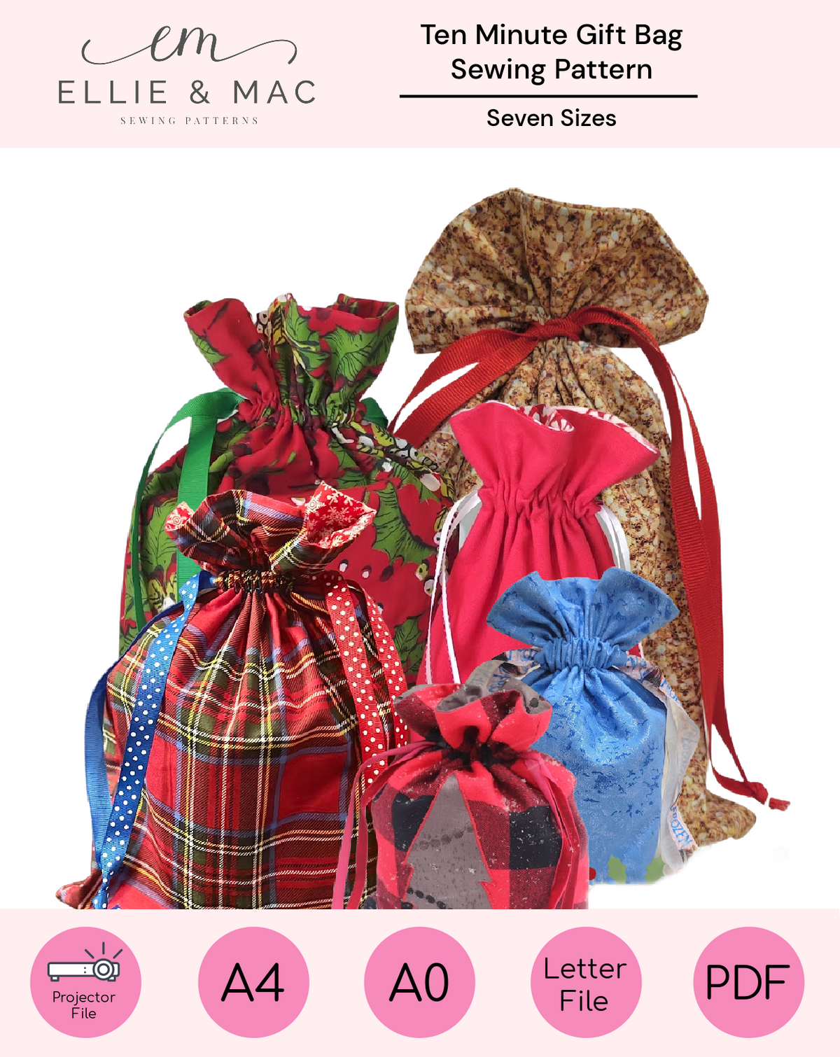 10 Minute Gift Bag Pattern
