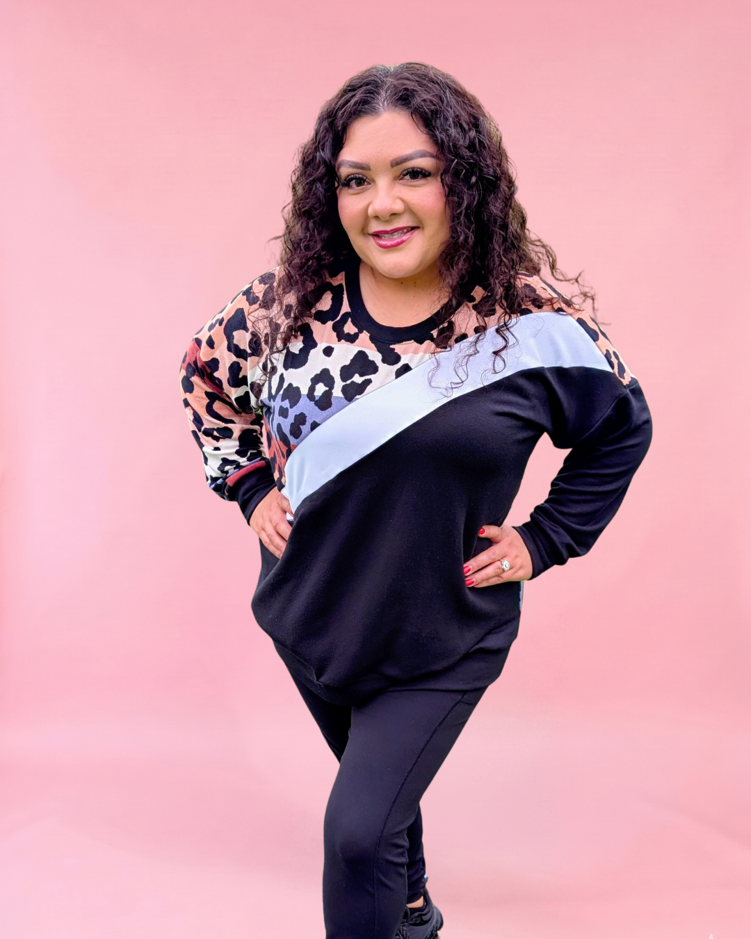 Sage Diagonal Color-Block Sweatshirt Sewing Pattern