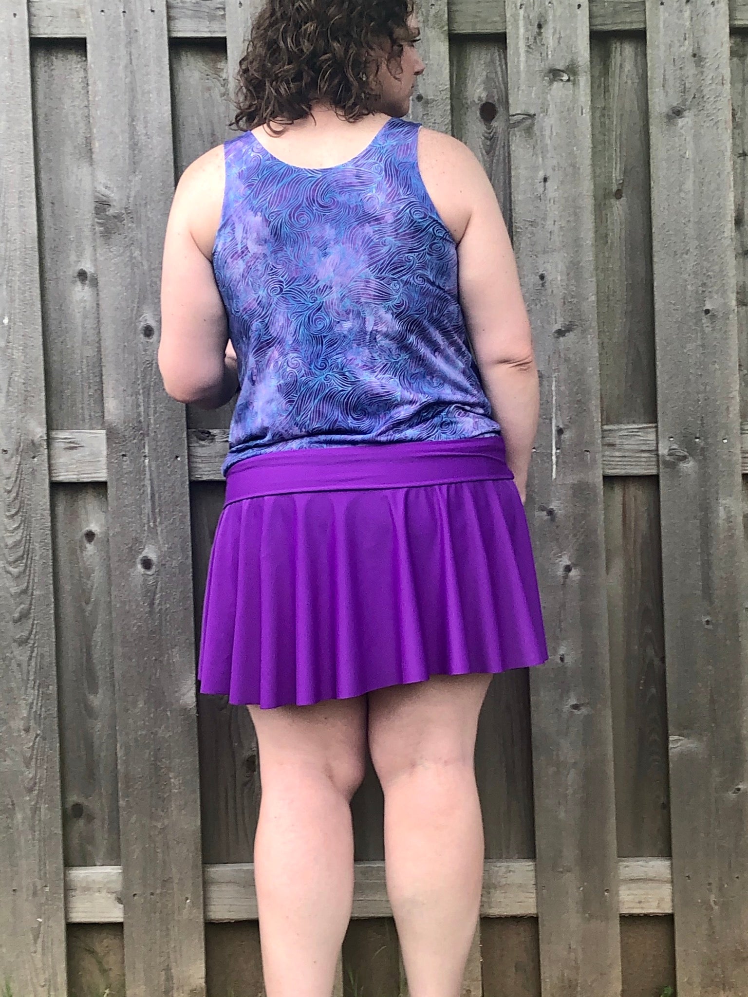 Gathered Tankini Swimsuit Mix & Match Pattern