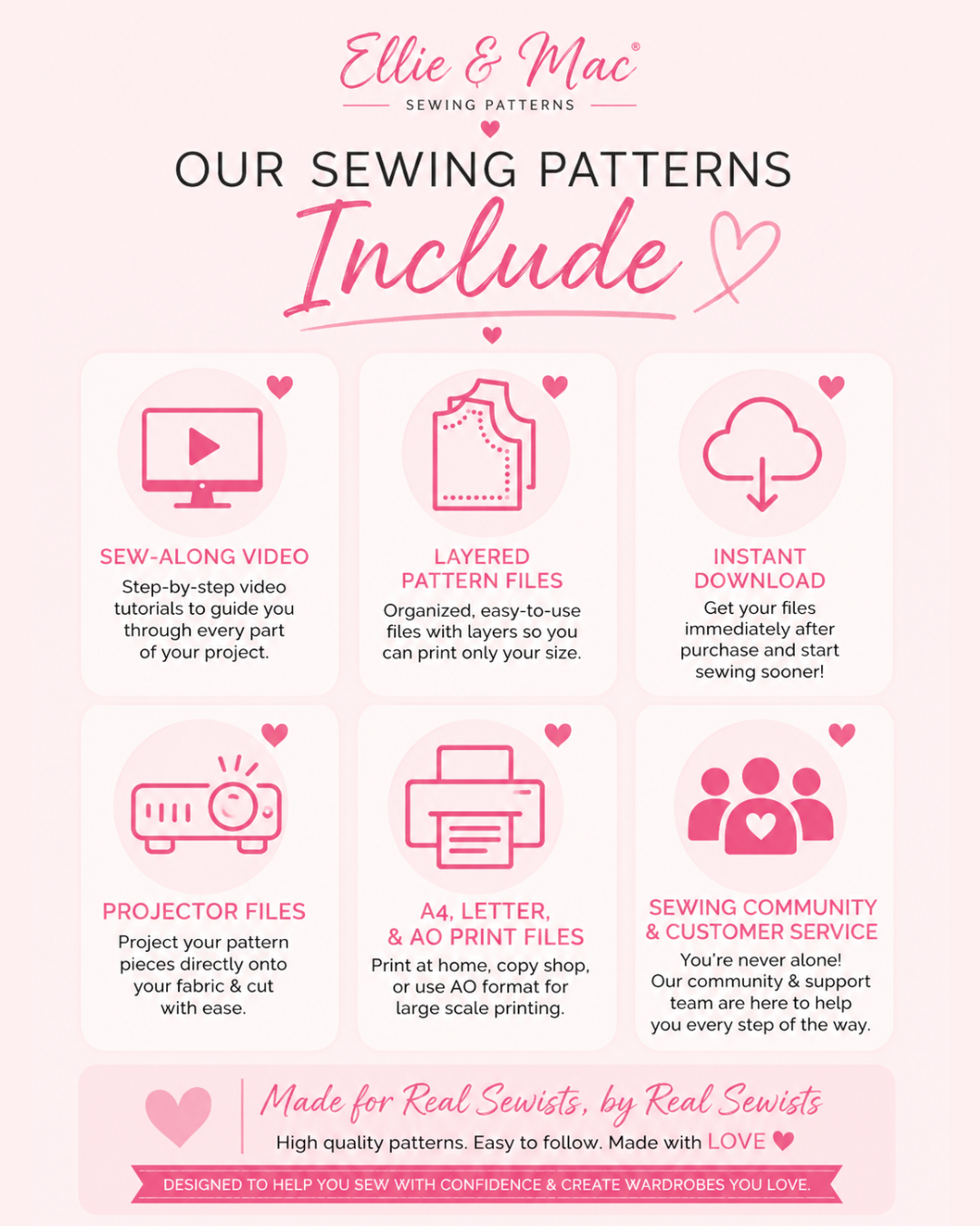 Suzie Square Neck Tie-Back Top & Dress Sewing Pattern