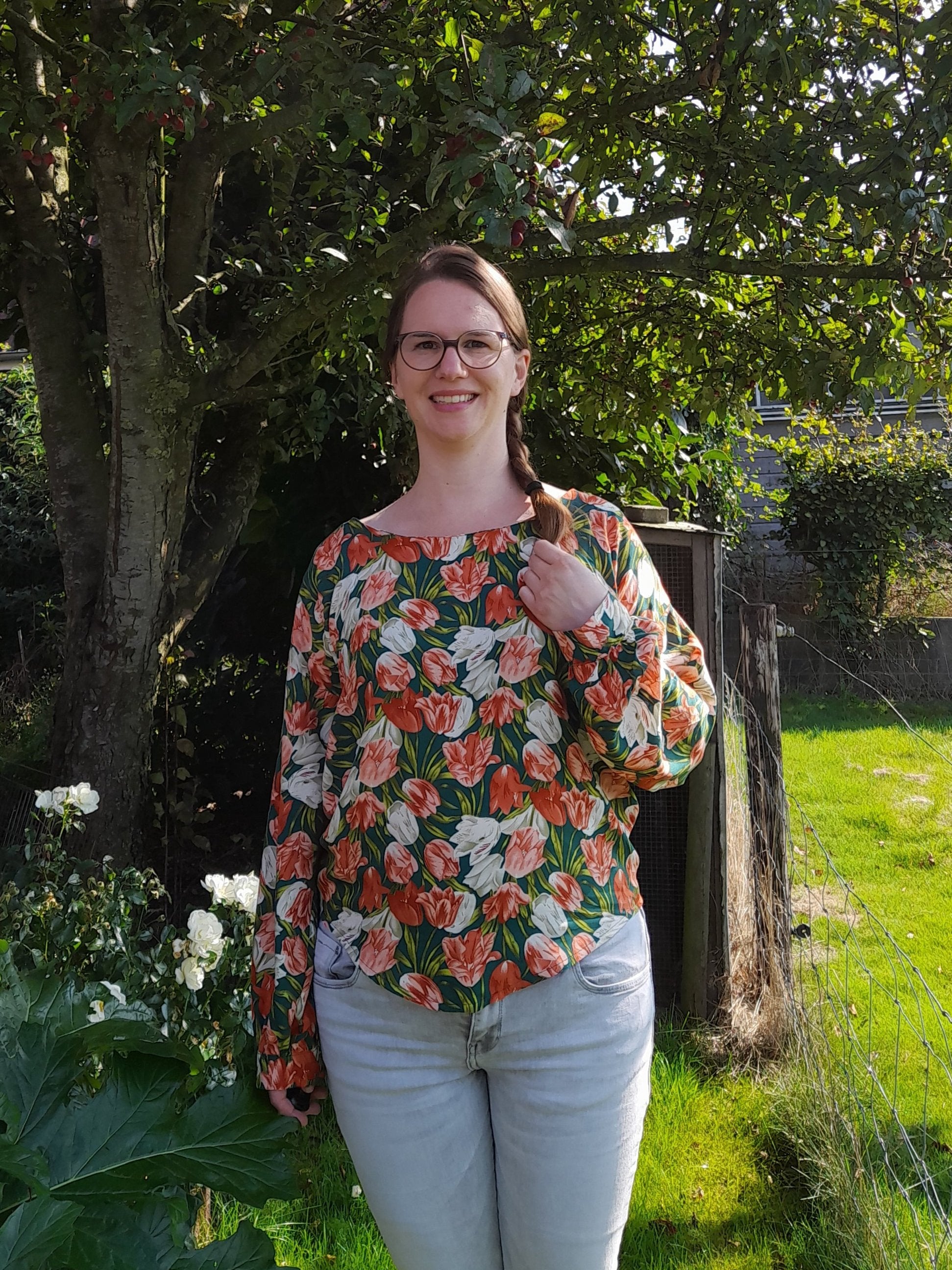 Brandy Balloon Sleeve PDF Sewing Pattern | Beginner-Friendly Woven Dolman Top