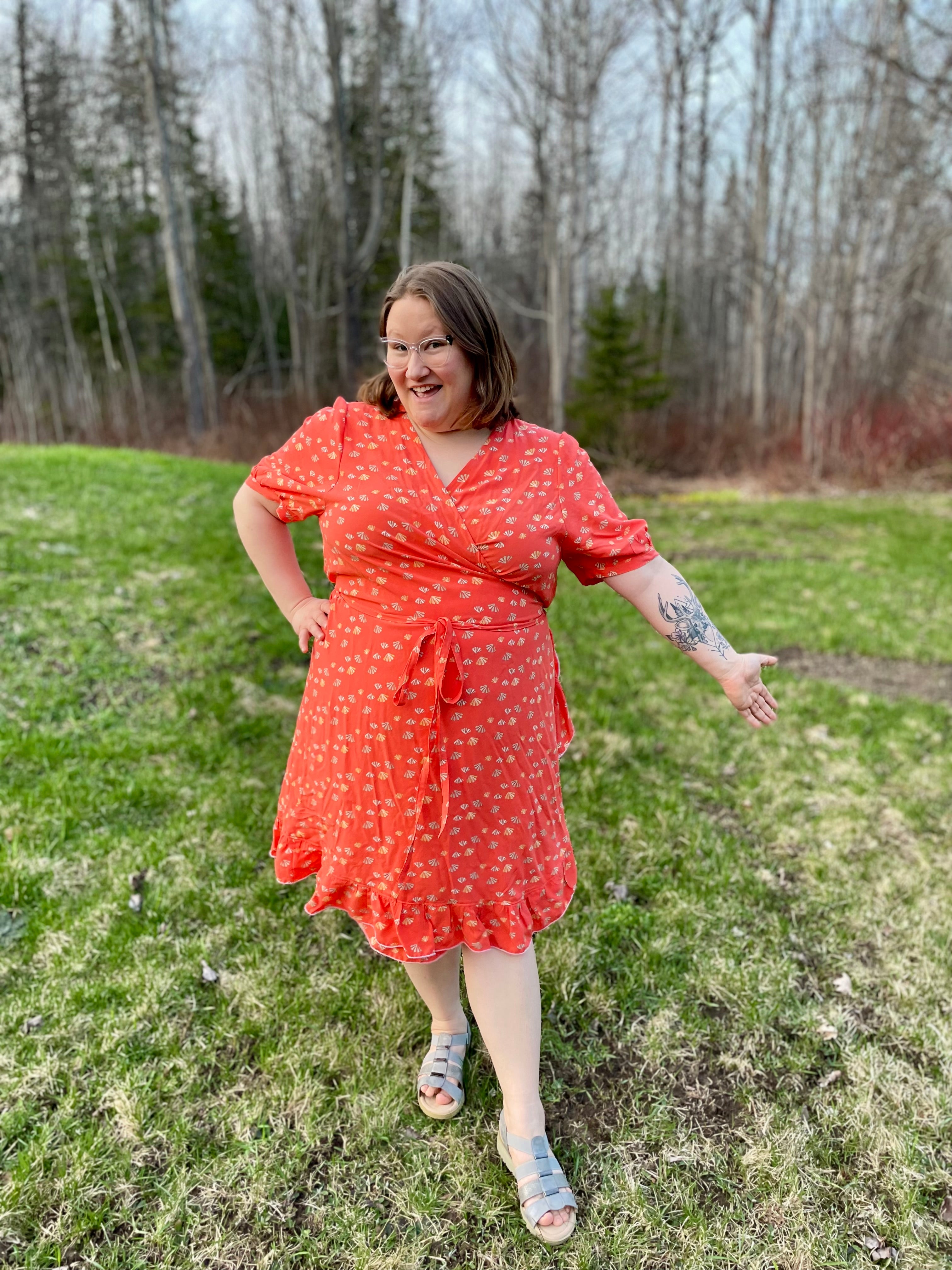 Leonie Woven Wrap Top and Dress Pattern