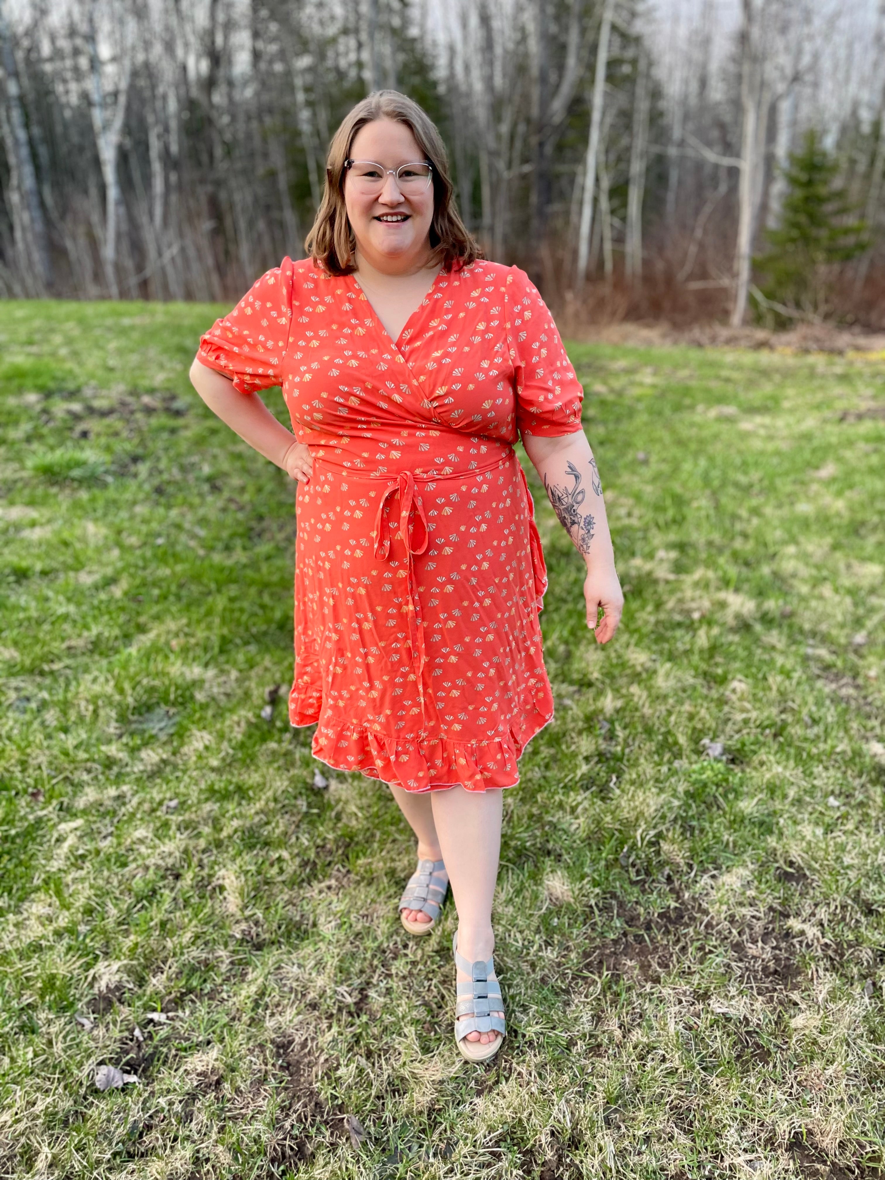 Leonie Woven Wrap Top and Dress Sewing Pattern