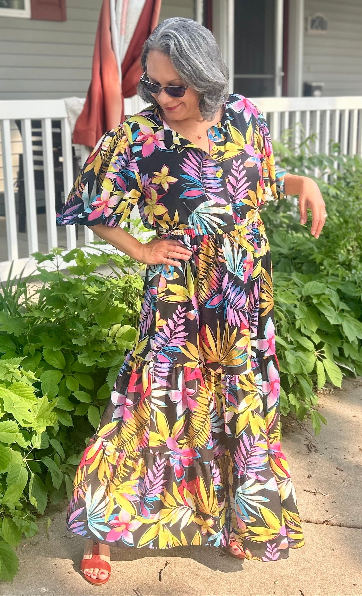 Gisella Oversized Puff-Sleeve Shirt and Dress Pattern