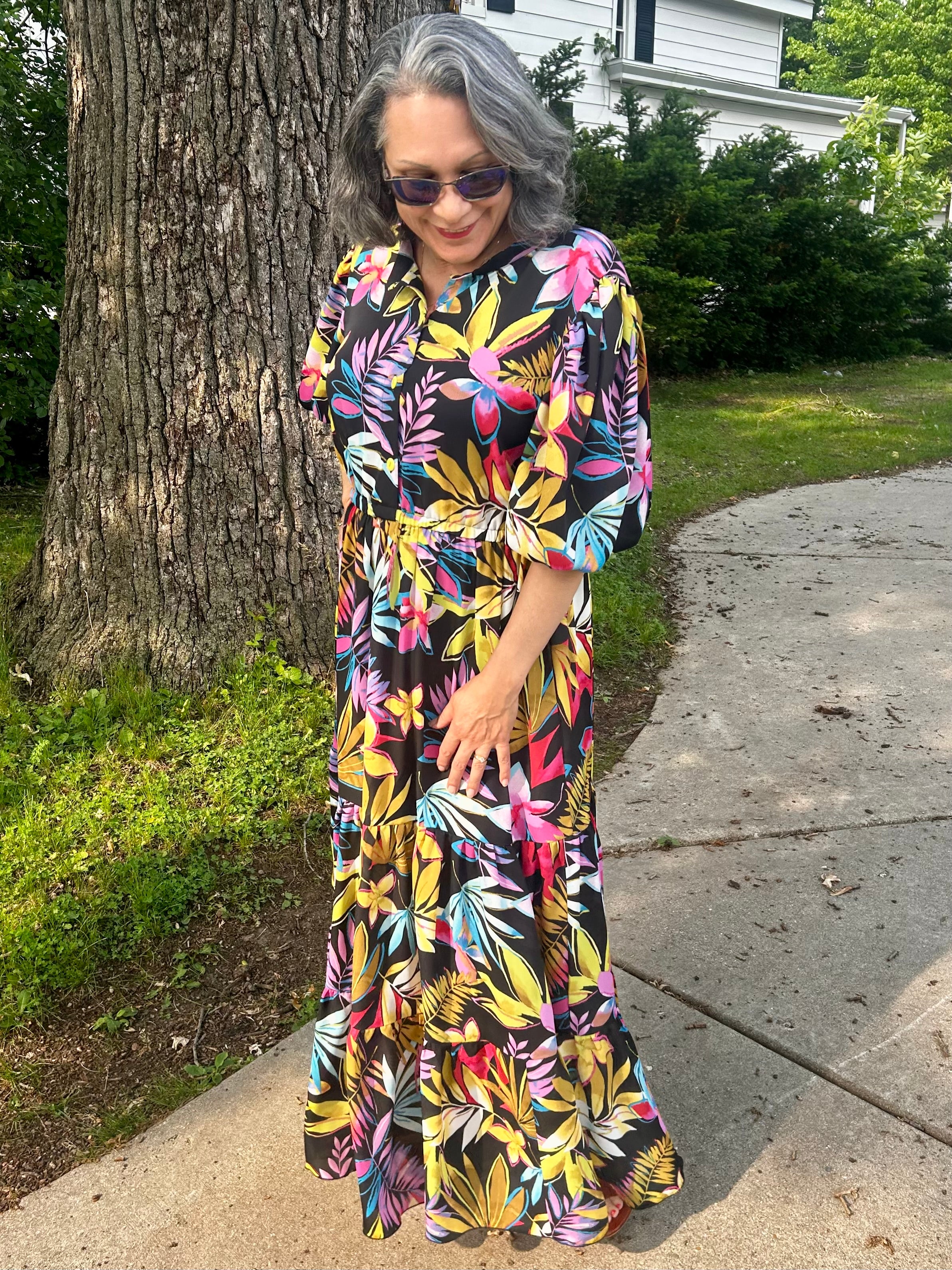 Gisella Oversized Puff-Sleeve Shirt and Dress Pattern