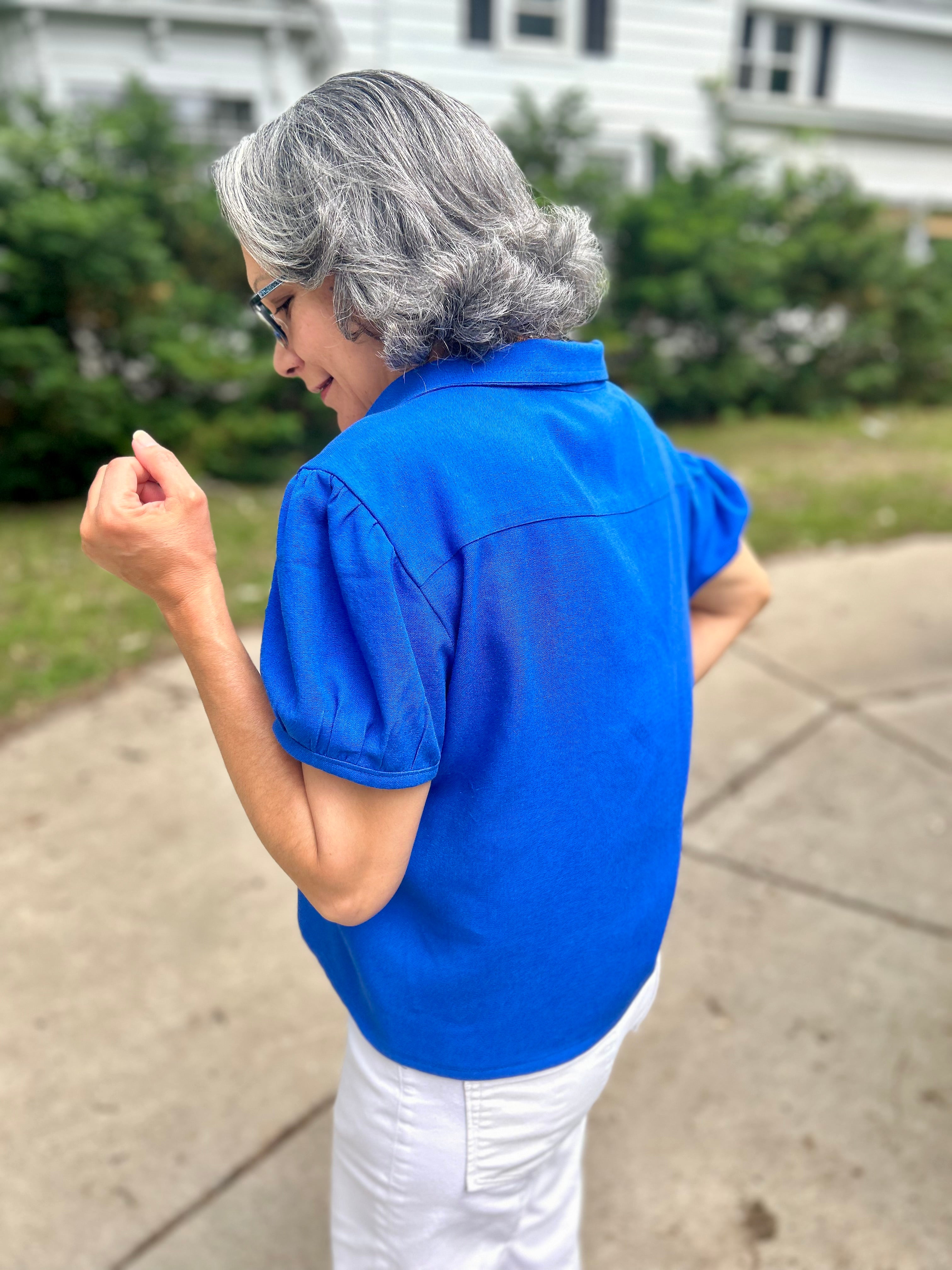 Gisella Oversized Puff-Sleeve Shirt and Dress Pattern