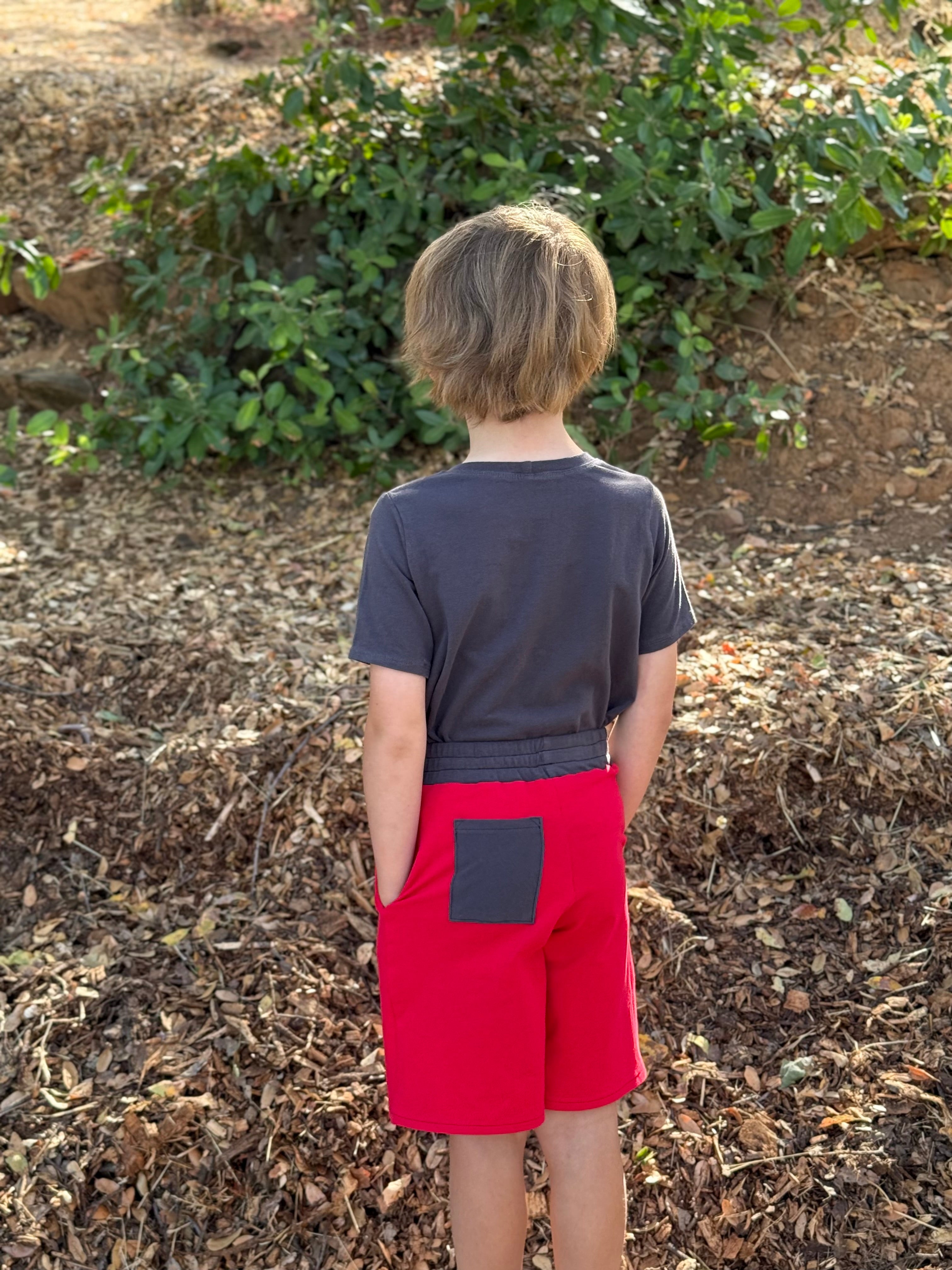 Kids & Teen Caleb Athletic Shorts Sewing Pattern
