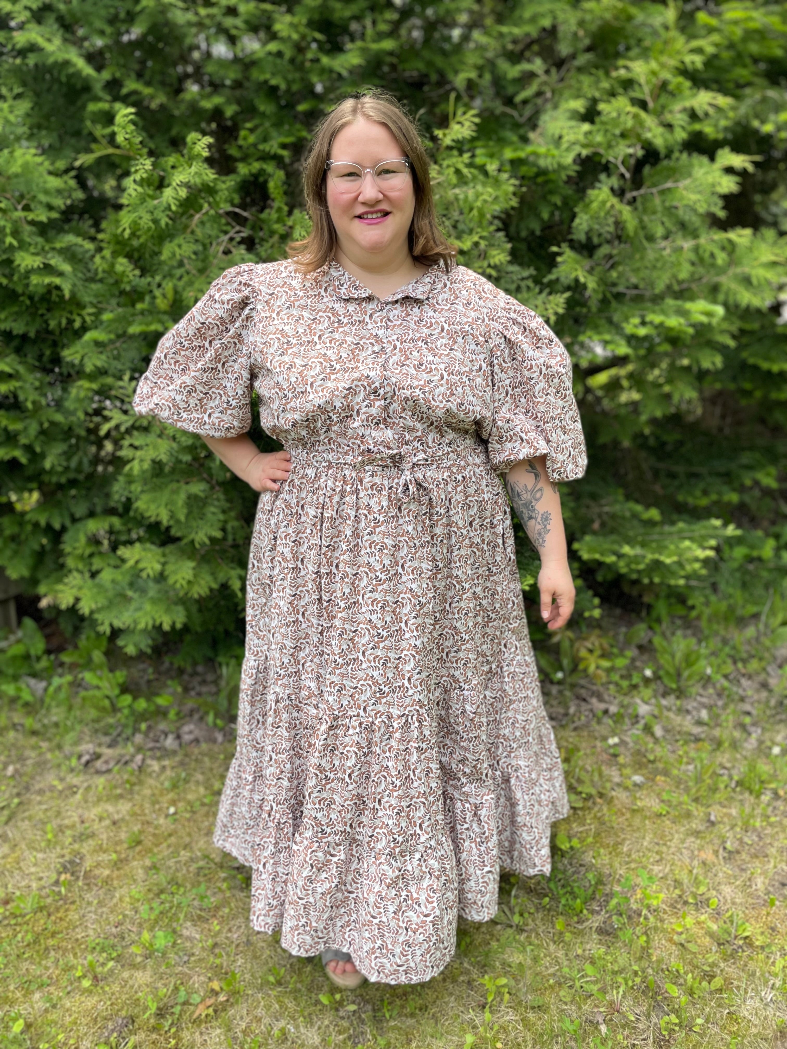 Gisella Oversized Puff-Sleeve Shirt and Dress Pattern