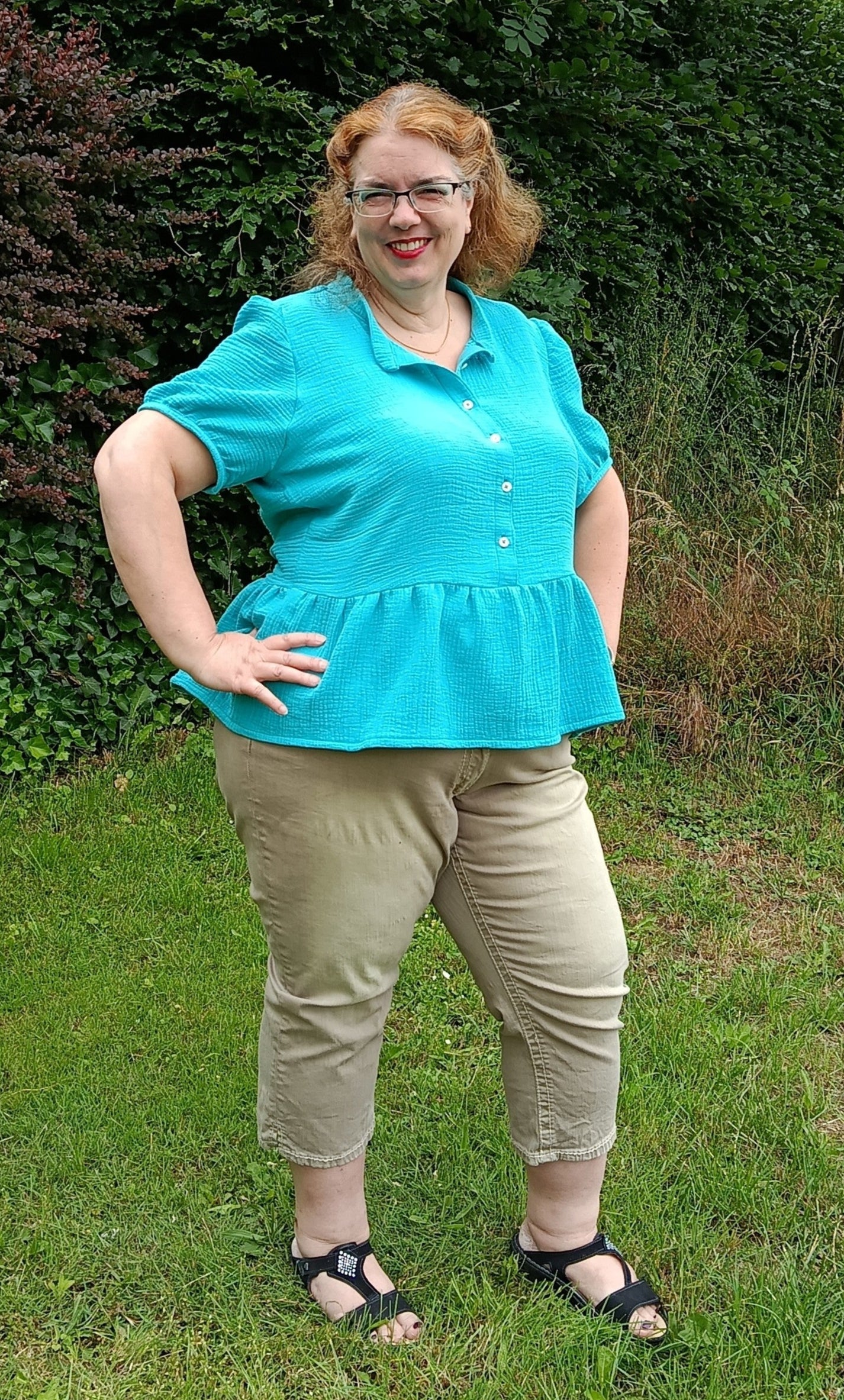 Gisella Oversized Puff-Sleeve Shirt and Dress Pattern