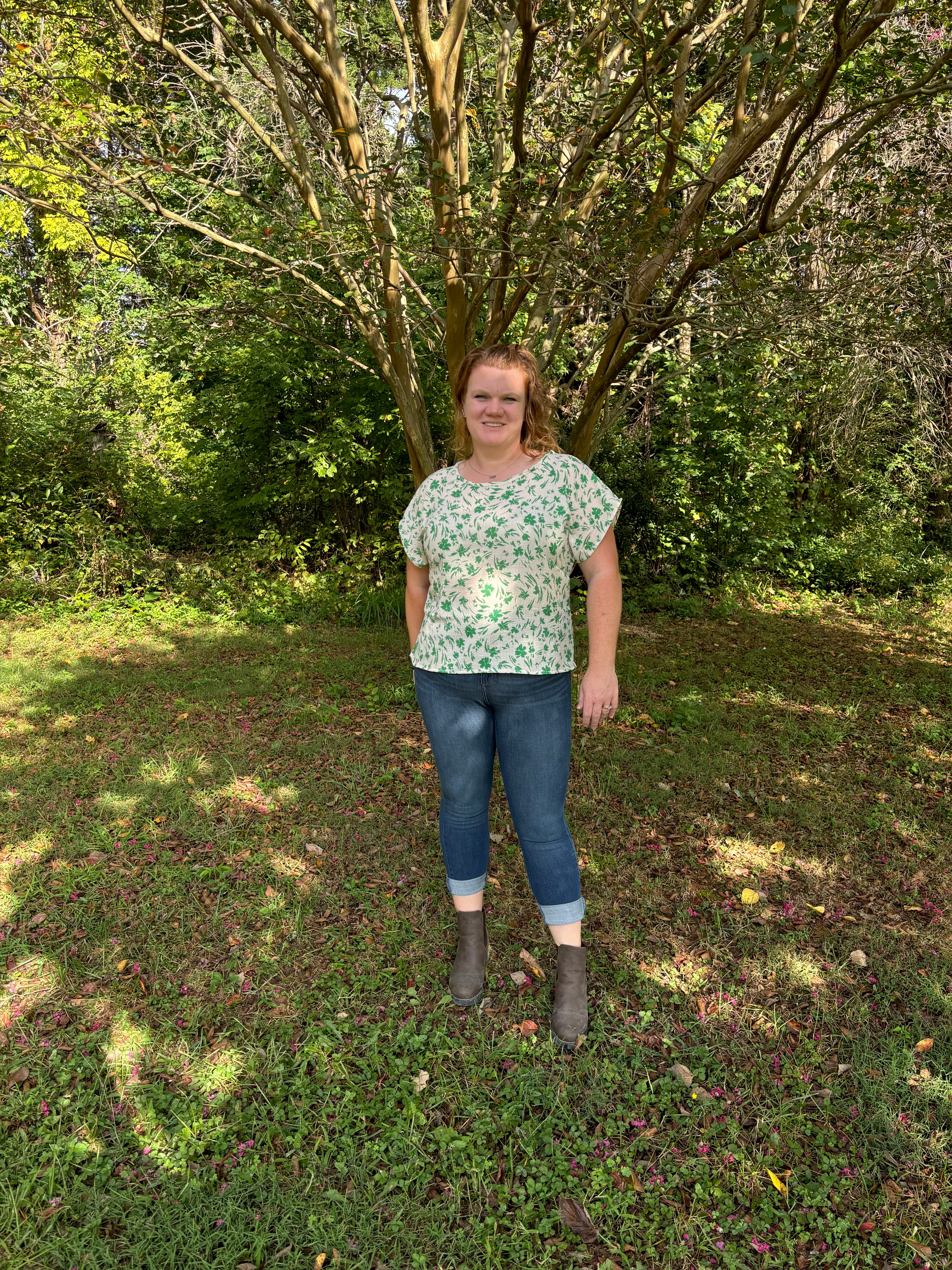 Brandy Balloon Sleeve PDF Sewing Pattern | Beginner-Friendly Woven Dolman Top