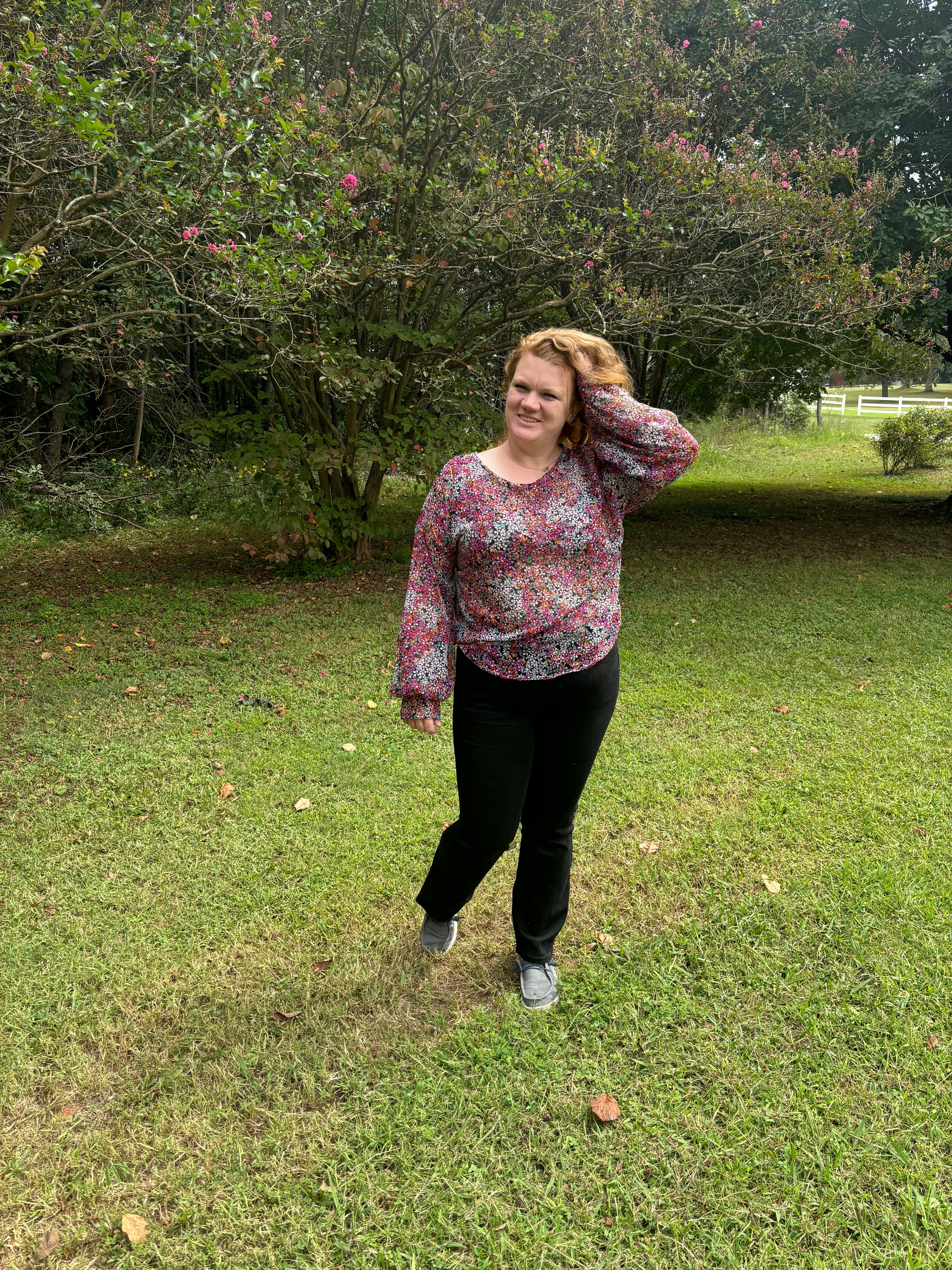 Brandy Balloon Sleeve PDF Sewing Pattern | Beginner-Friendly Woven Dolman Top
