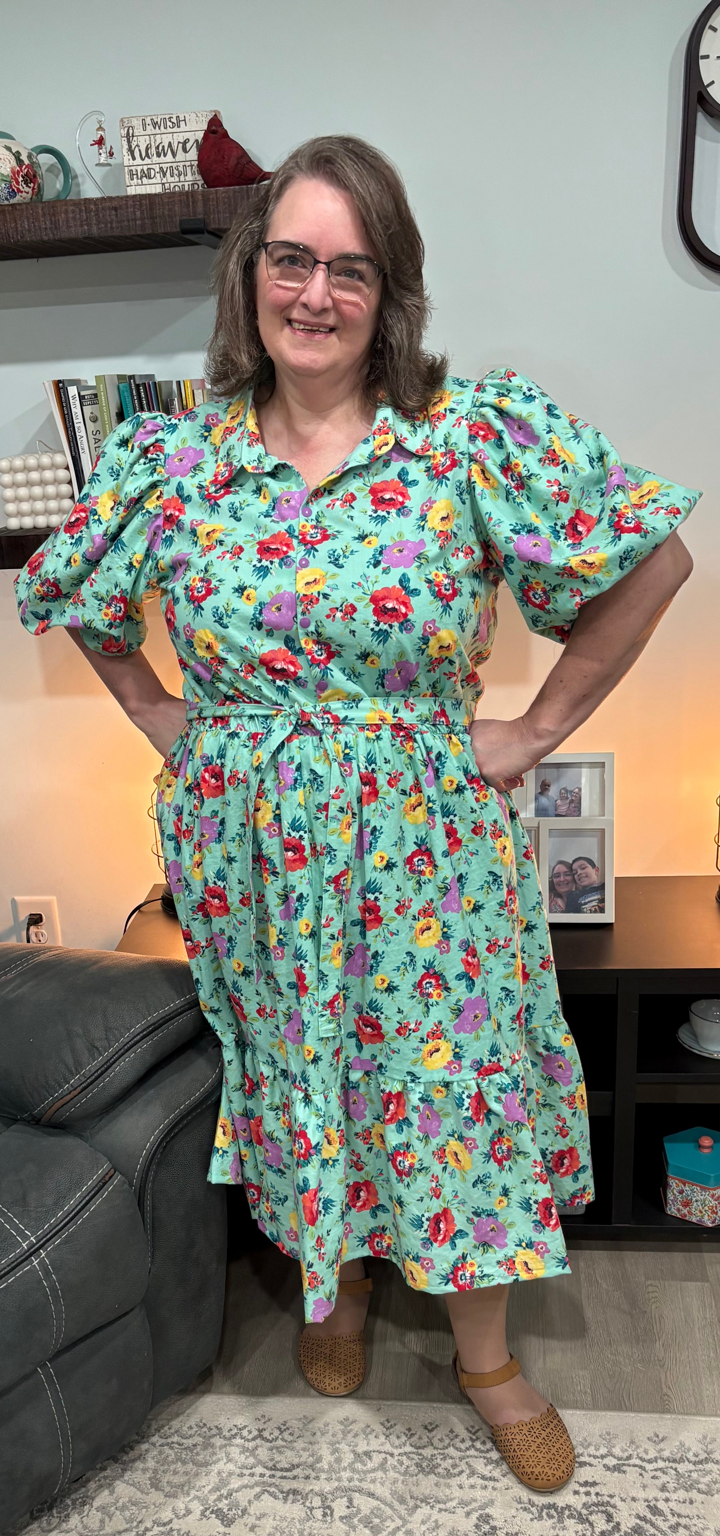Gisella Oversized Puff-Sleeve Shirt and Dress Pattern