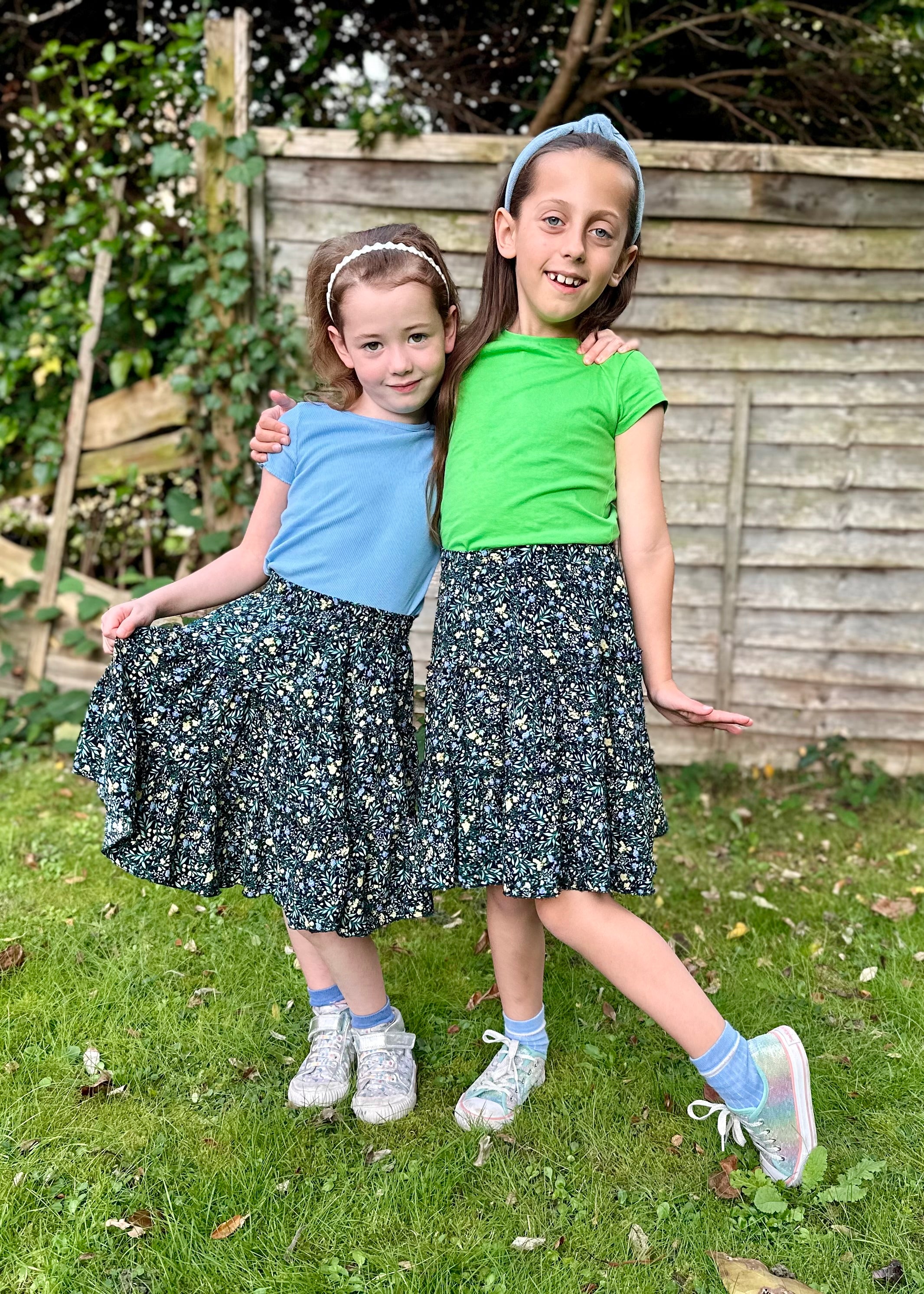 Theresa Tiered Skirt Sewing Pattern Bundle (Adult & Kids)