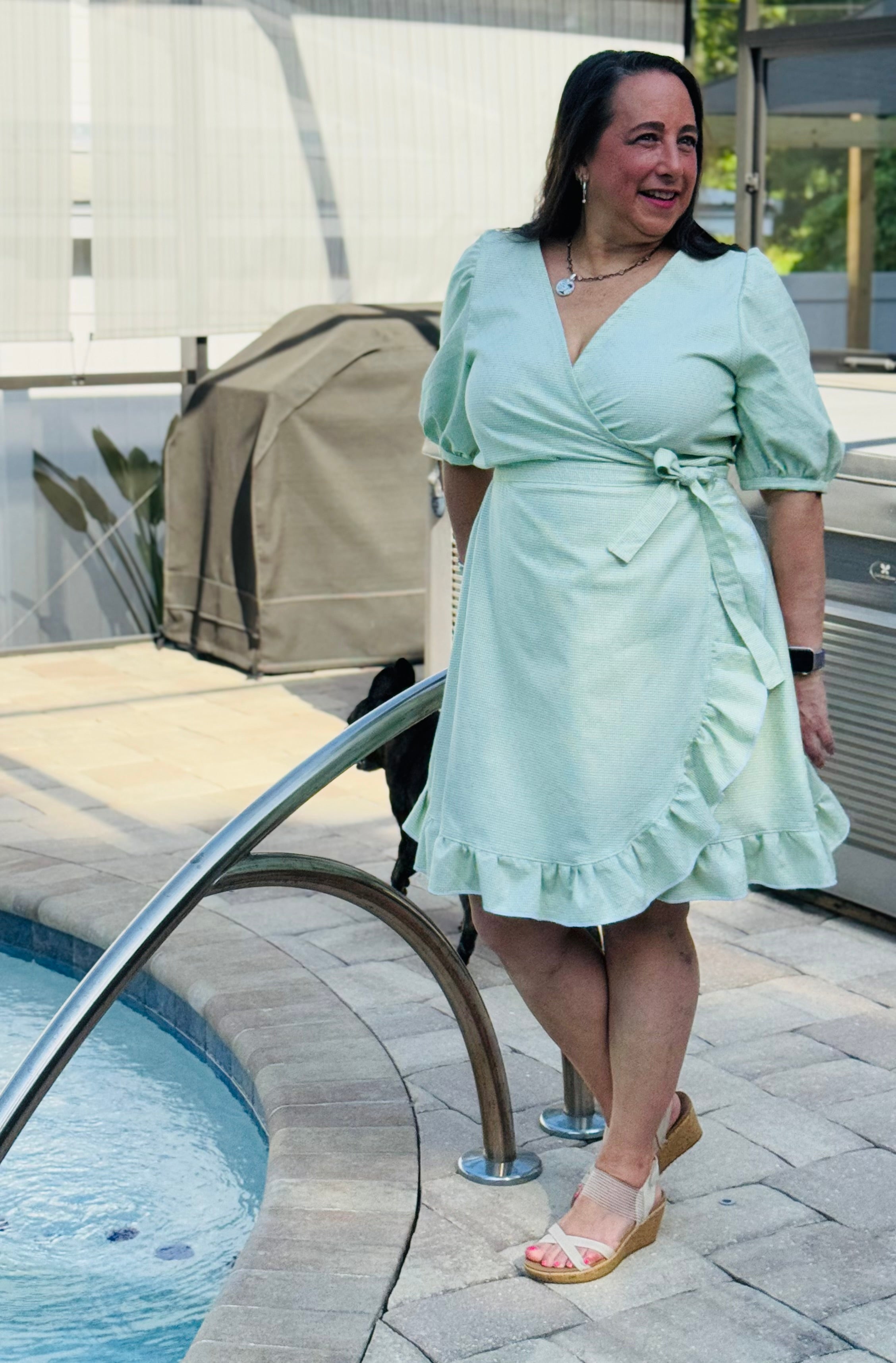 Leonie Woven Wrap Top and Dress Pattern