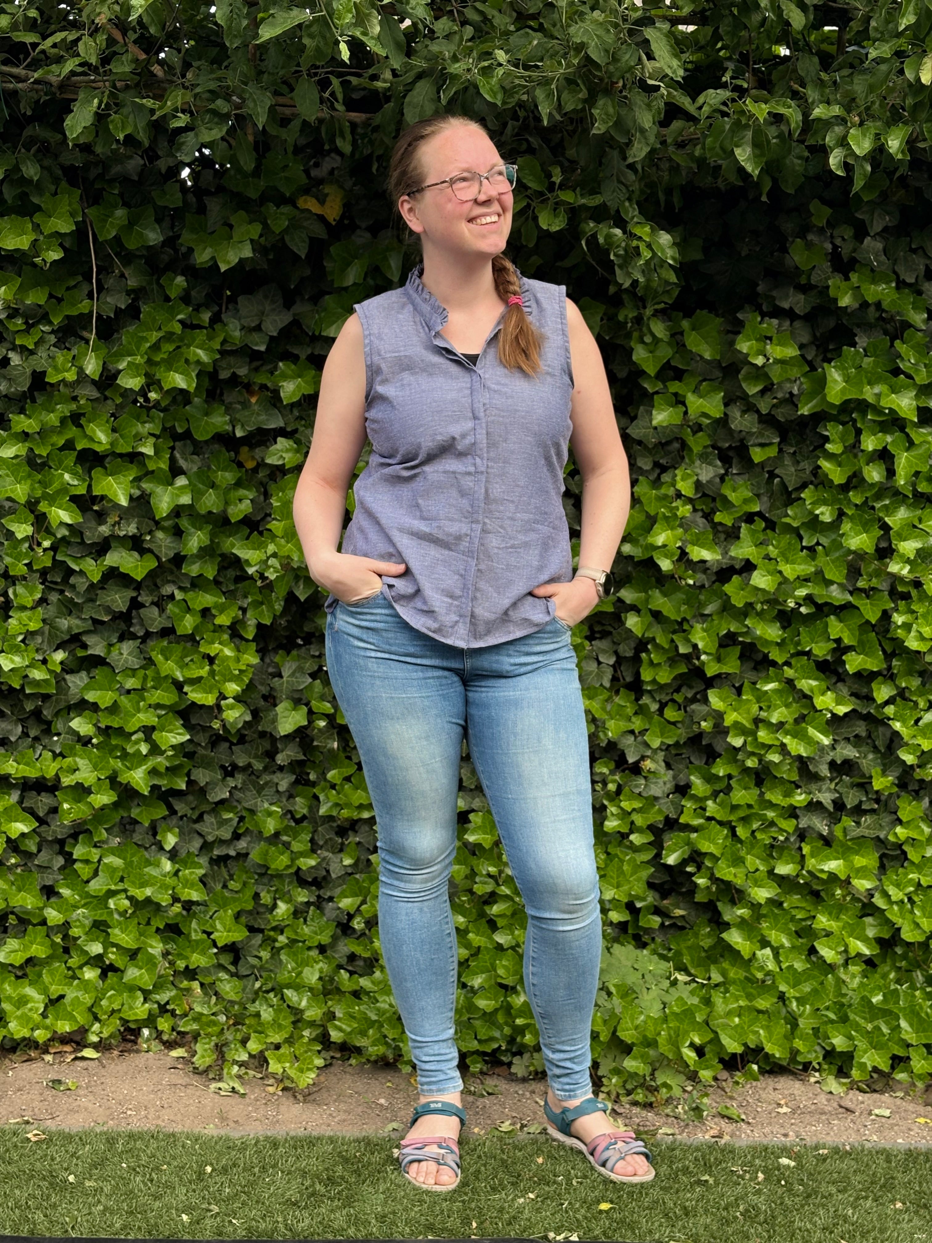 Beverly Button Down Blouse Sewing Pattern