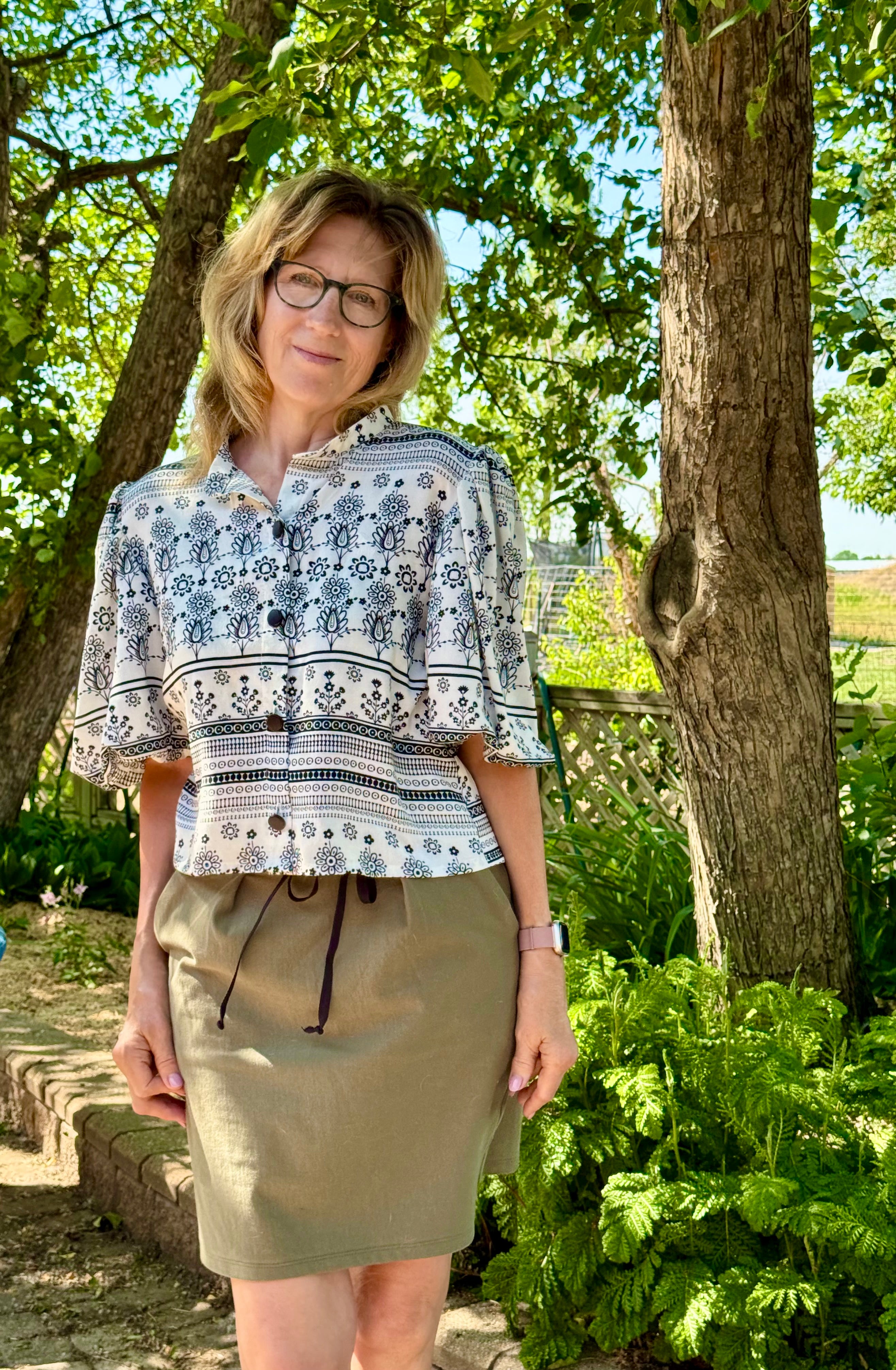 Gisella Oversized Puff-Sleeve Shirt and Dress Pattern