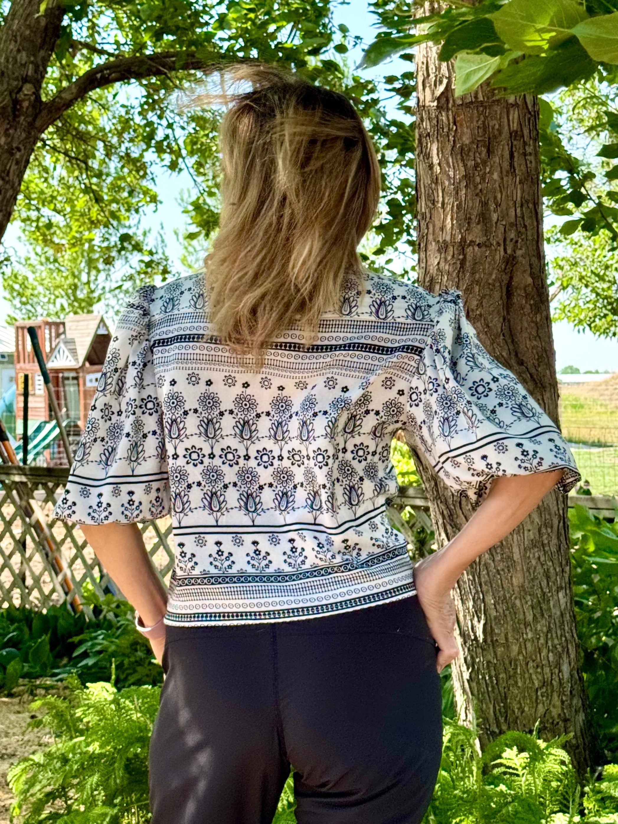 Gisella Oversized Puff-Sleeve Shirt and Dress Sewing Pattern